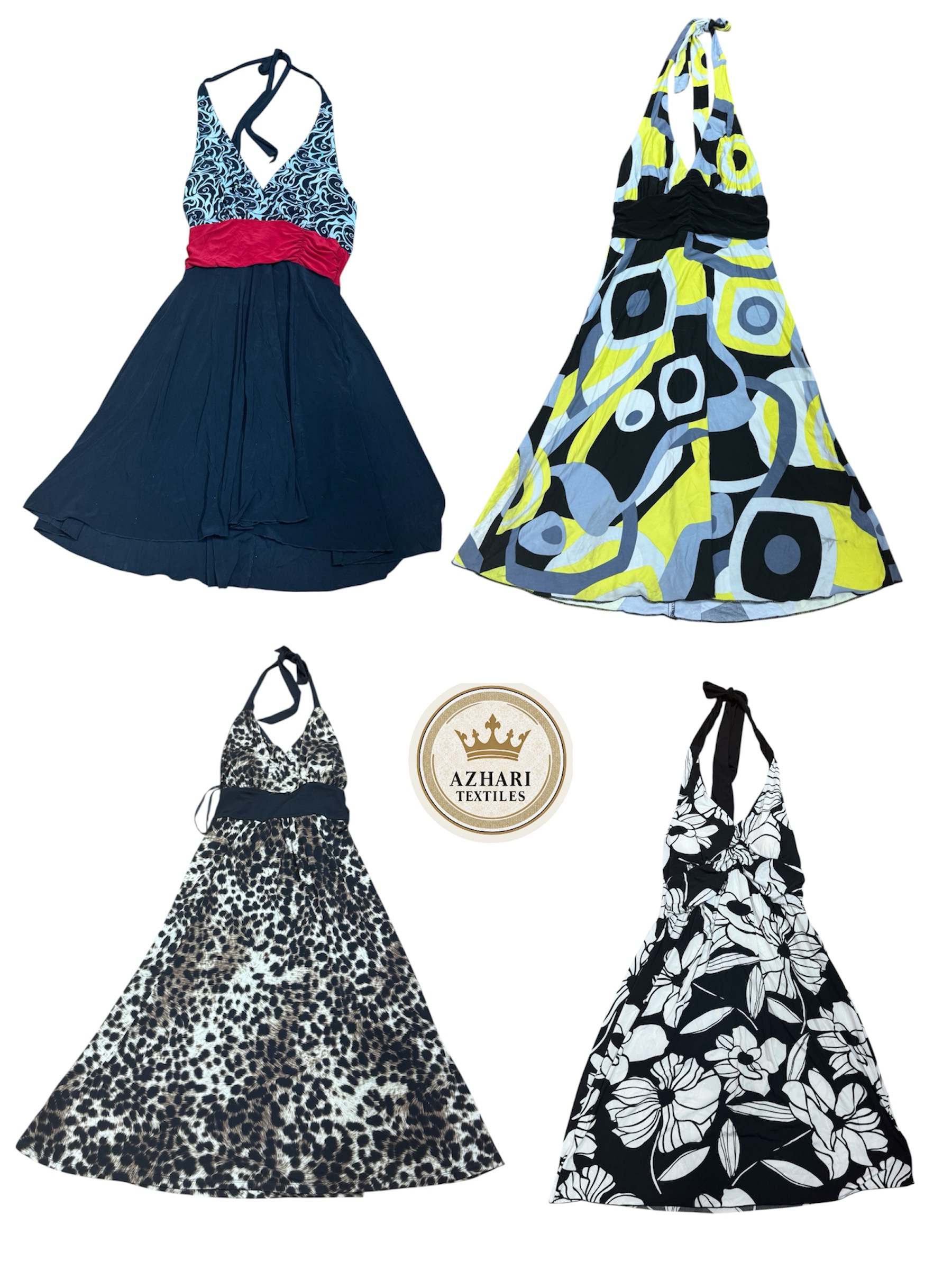 Robe grunge à encolure halter 8 pièces À 373