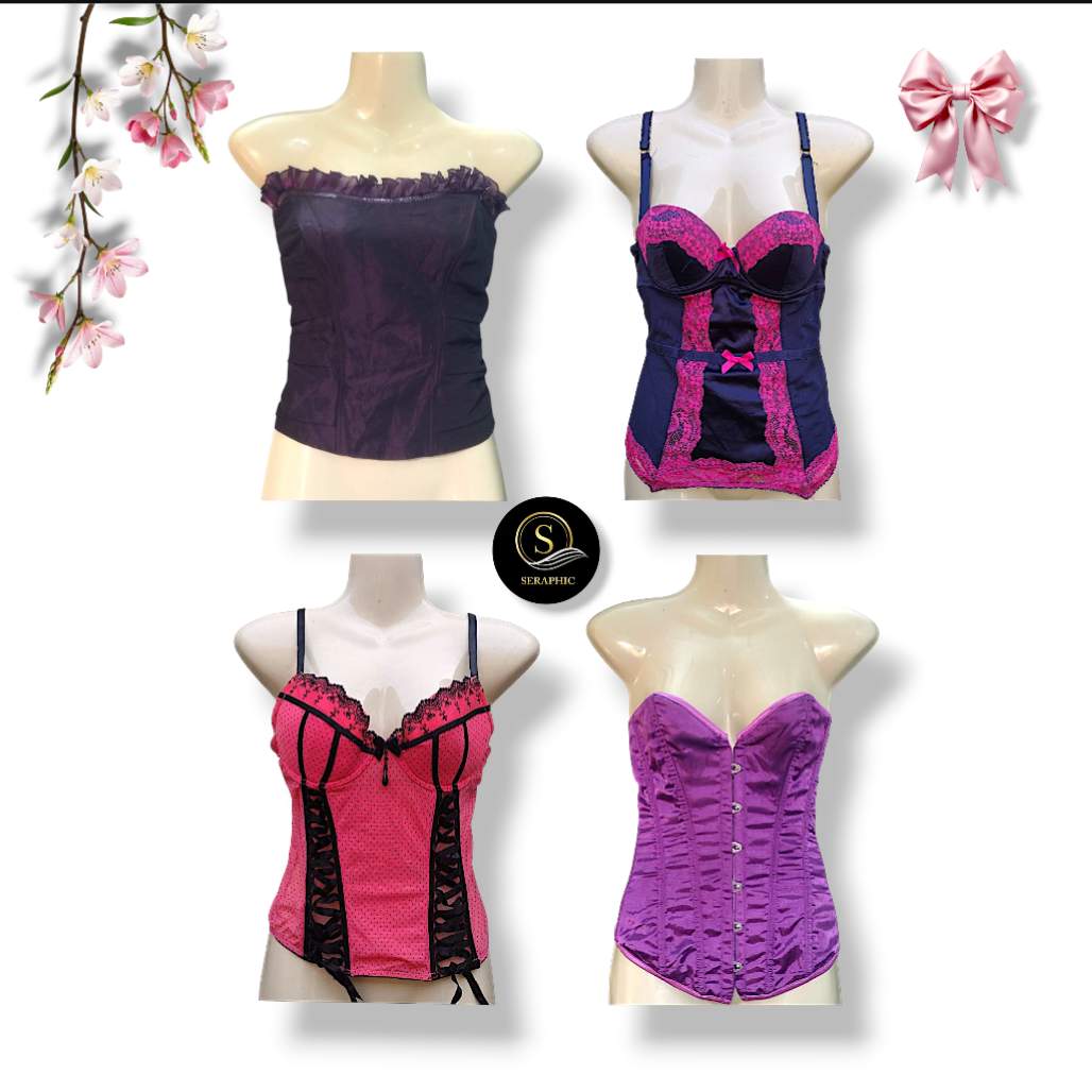 Y2Kスタイルのかわいいコルセット