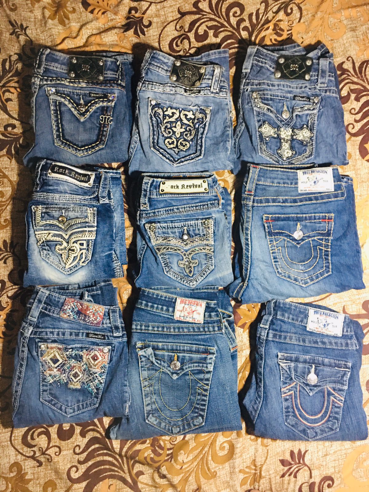 MISS ME TRUE RELIGION ROCK REVIVAL JEANS FLARE BOO..