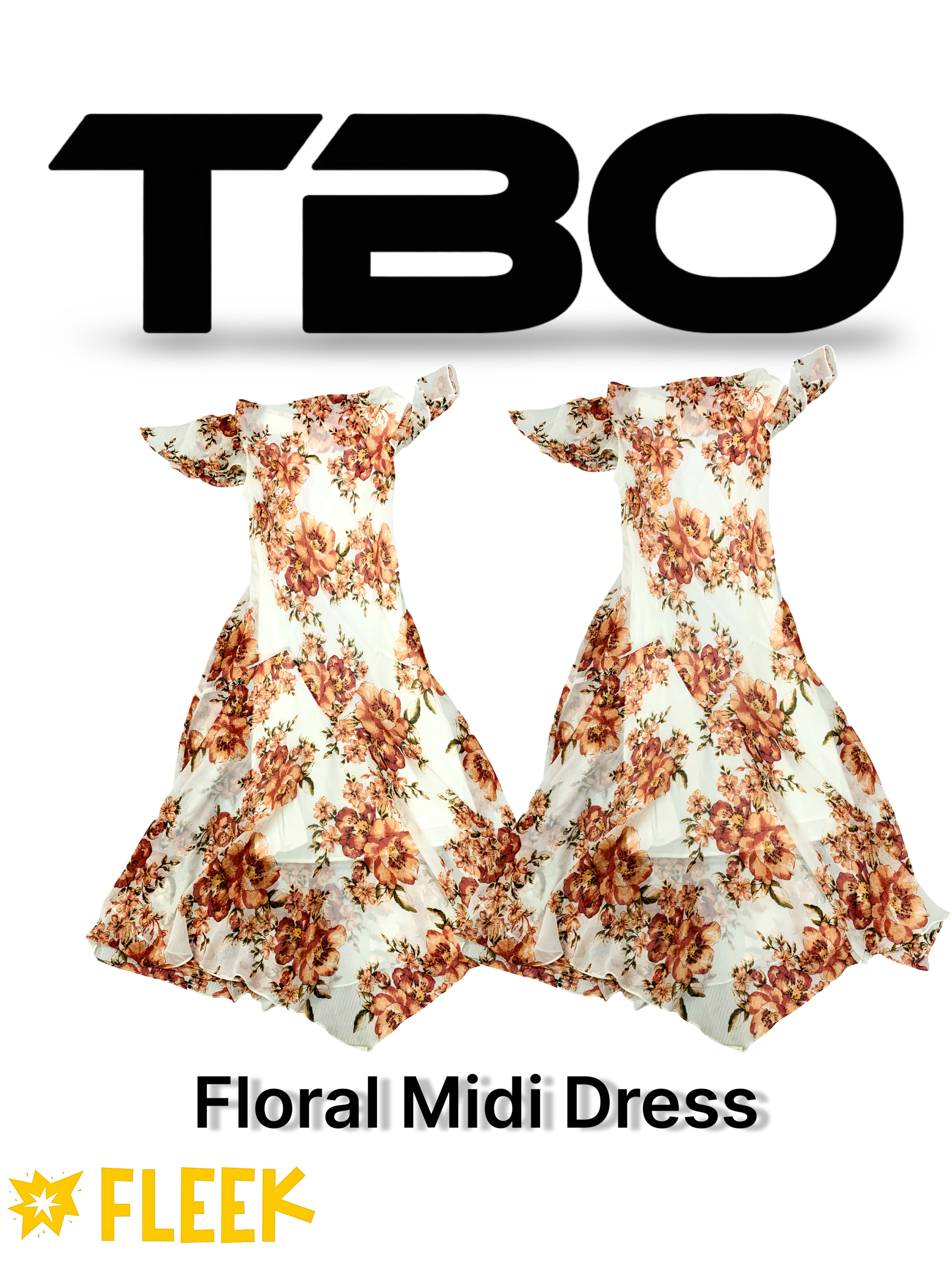 Robe Midi Florale (TBO-133)