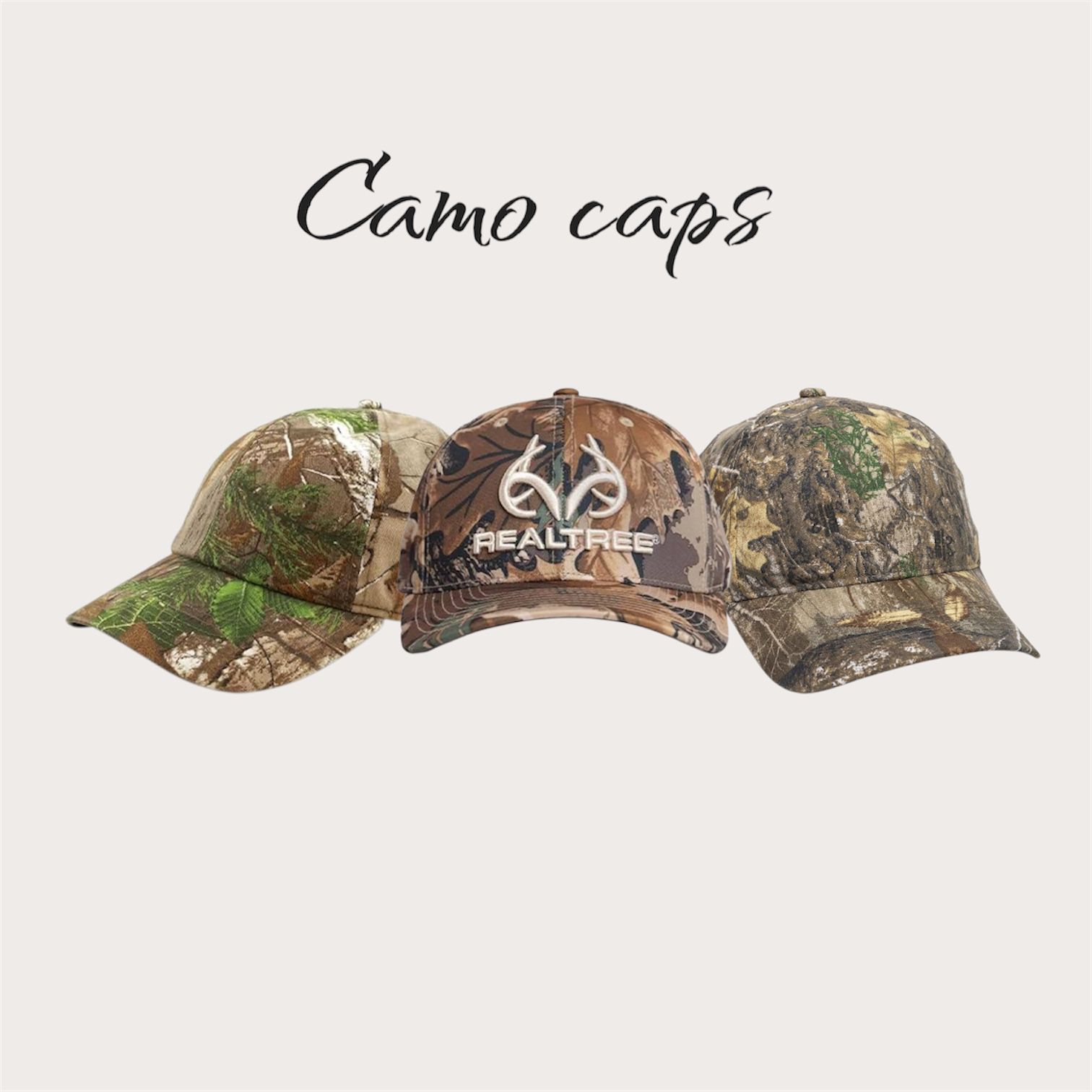 Realtree Camo Caps