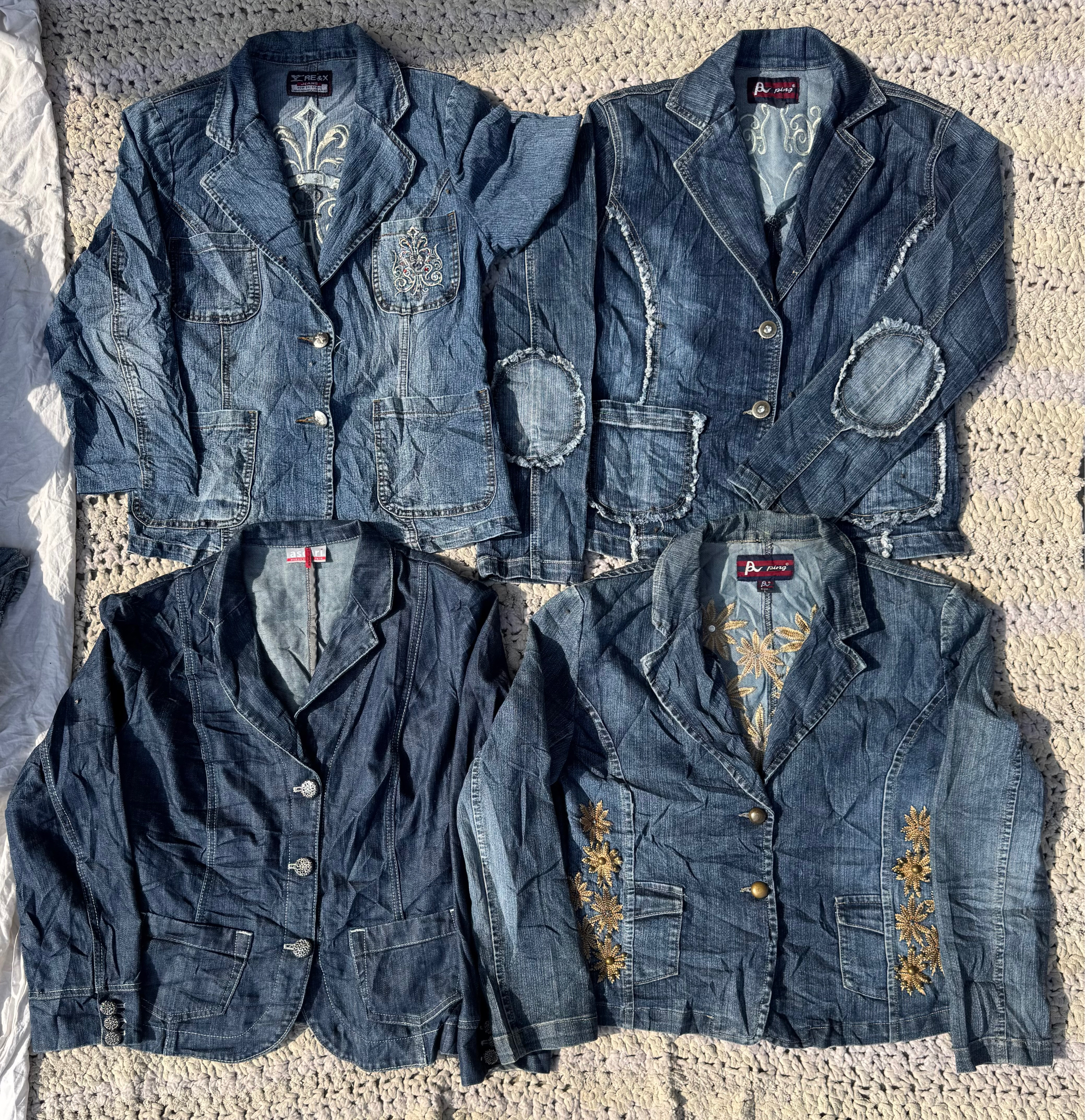 Blazer en denim pour femmes