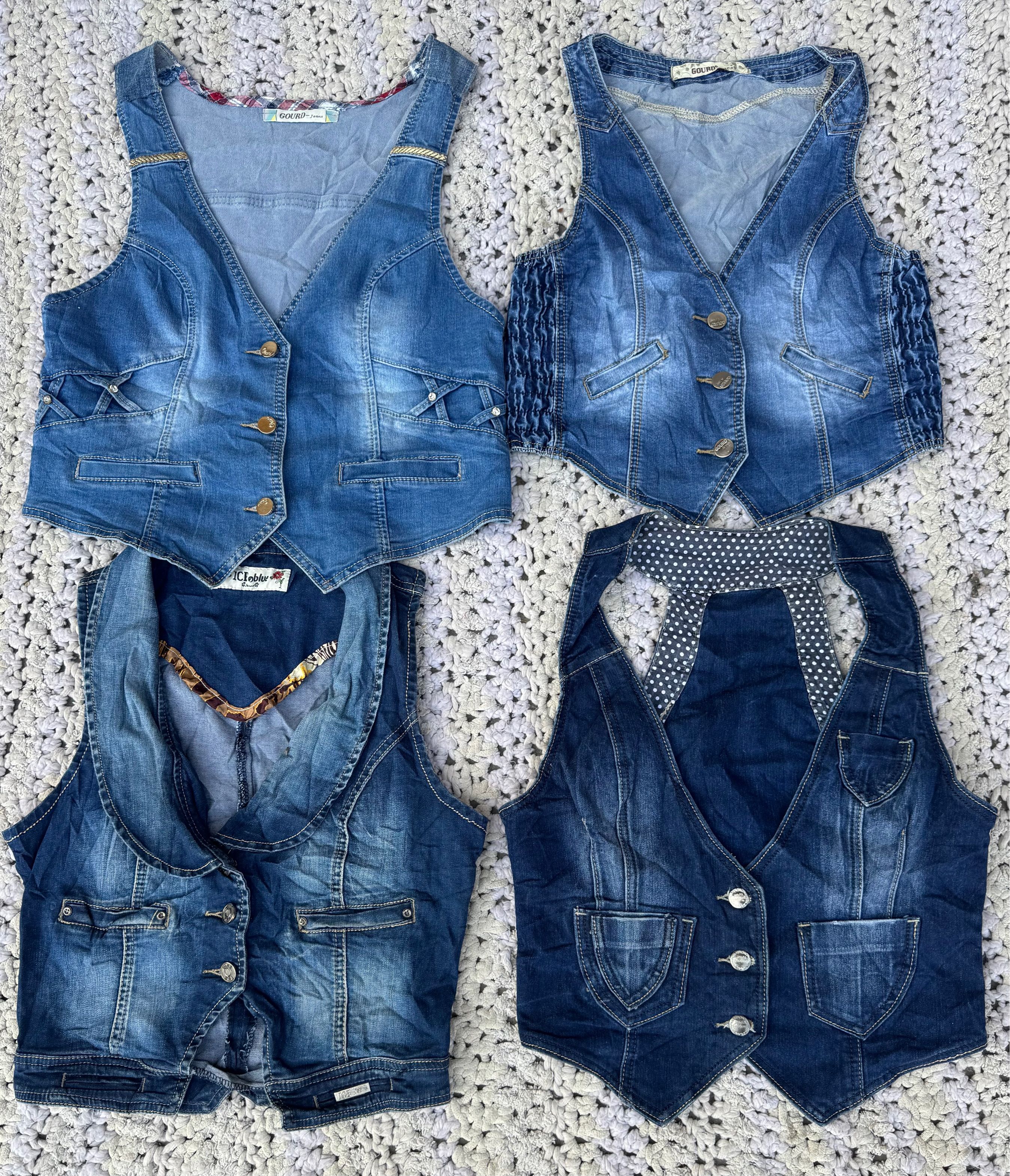 Gilet en denim 20 pièces