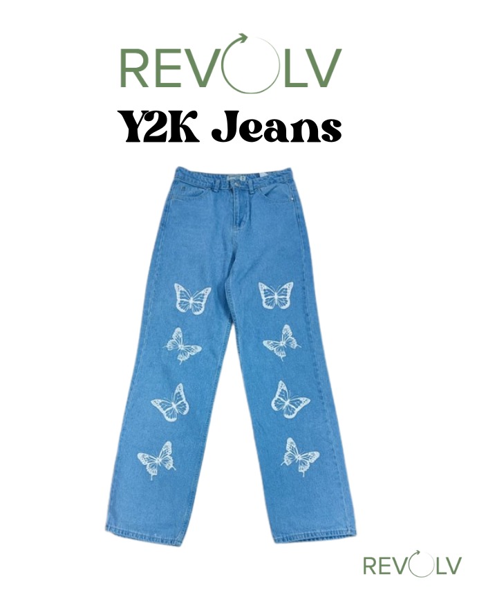 Y2K Embroided Flared Jeans (RY2K-04-EX)
