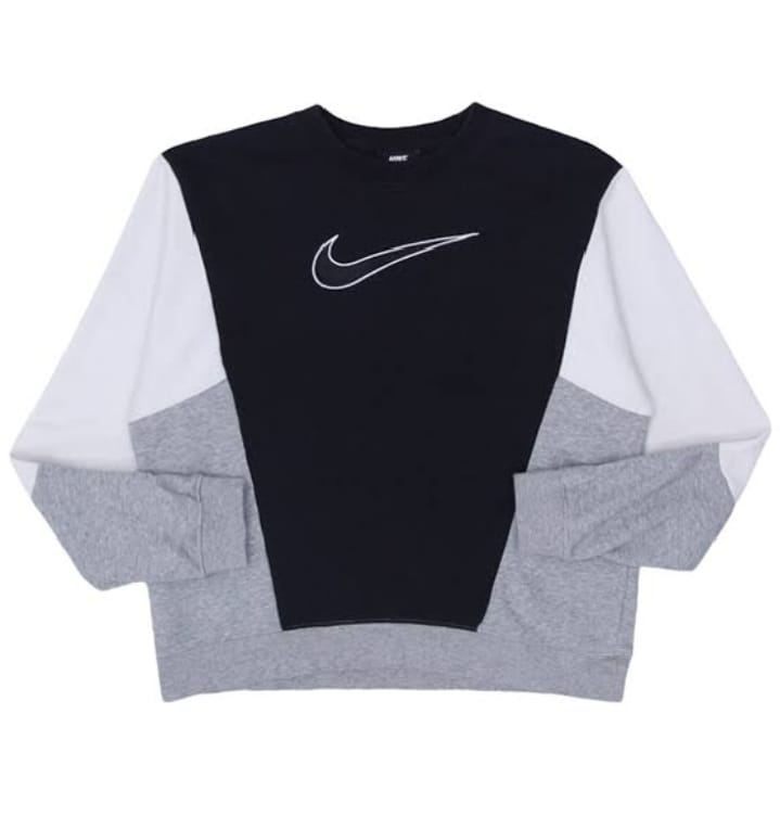 Upcycled patch work sweatshirt