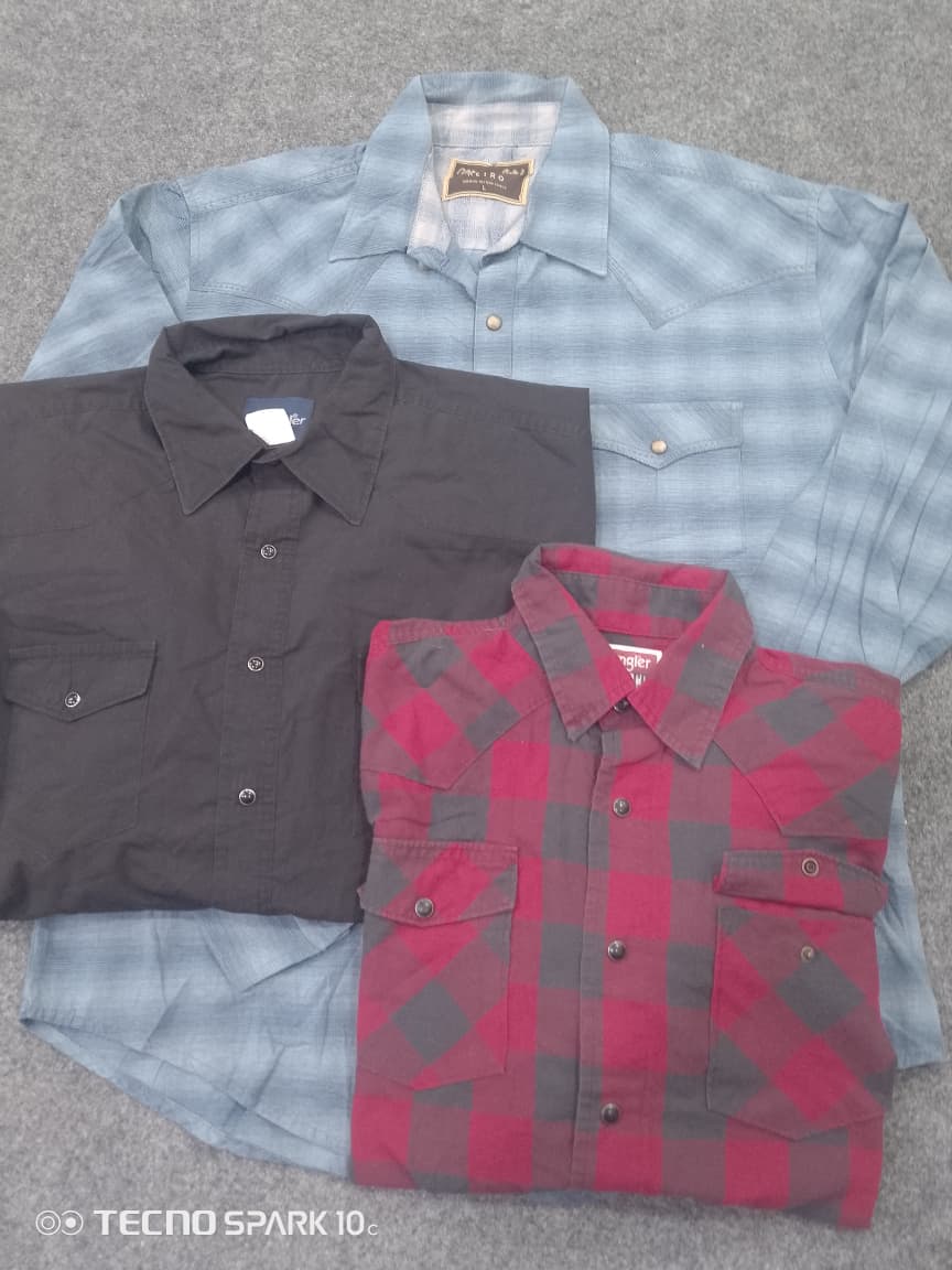 ZV1651 Wrangler 2-Pocket Snap Button Men’s Shirt