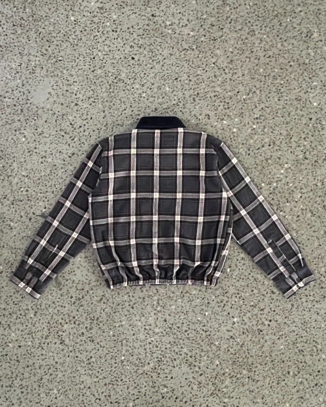 Upcycled Plaid Zip Shacket