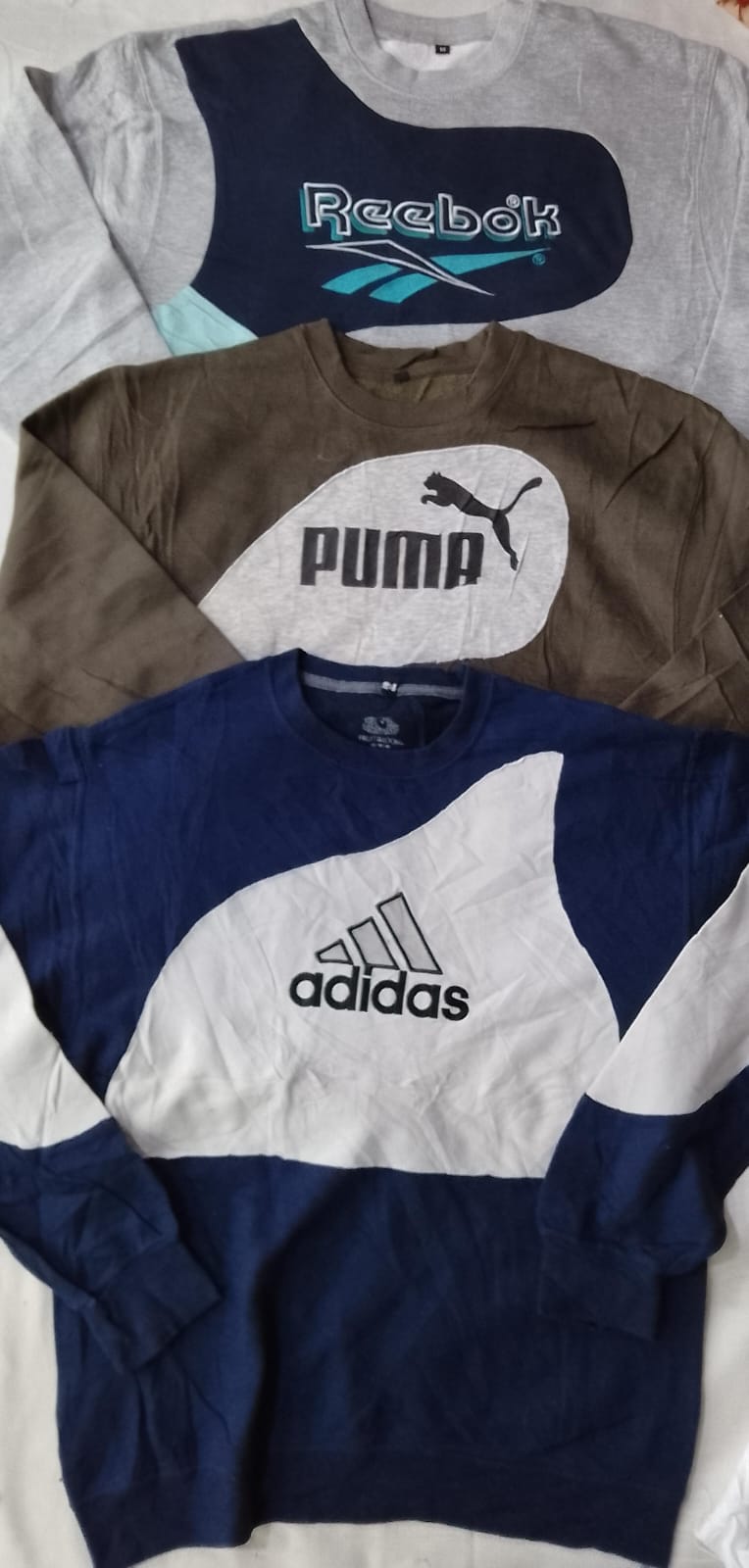 CR6132 Upcycle mix brand sweatshirt