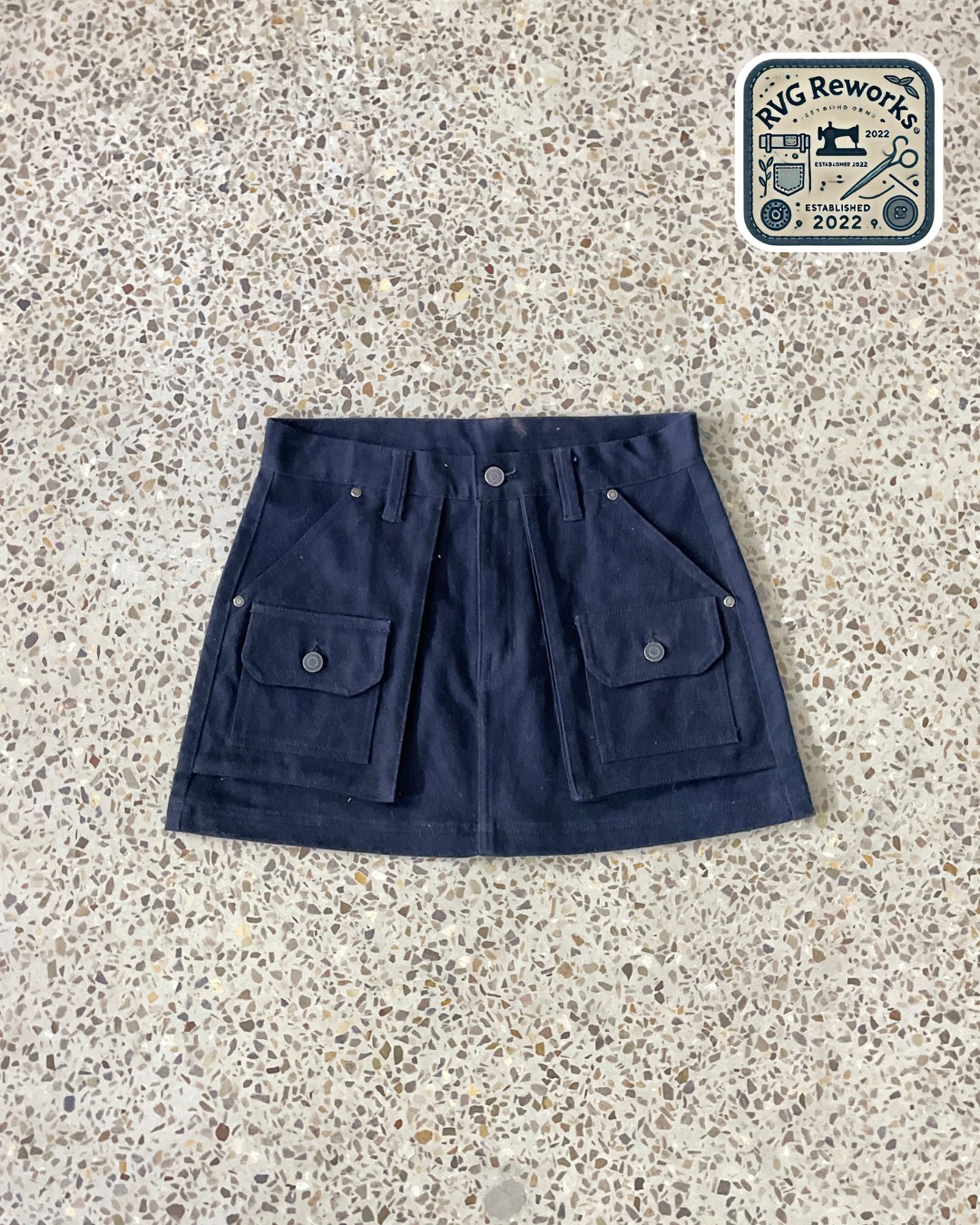 Upcycled Utility Mini Skirt