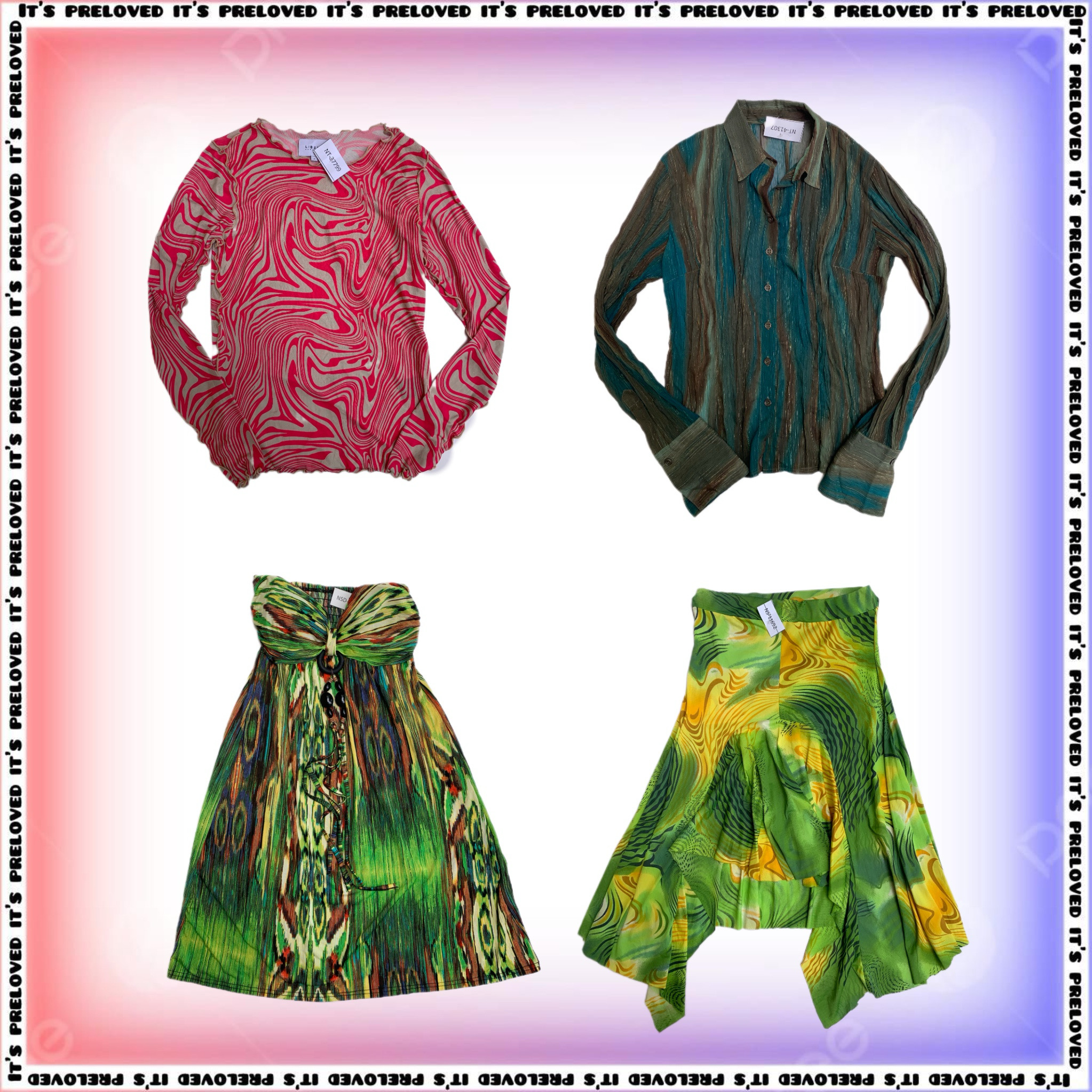 Impressions et motifs - Jupes, tops, robes, mantea..