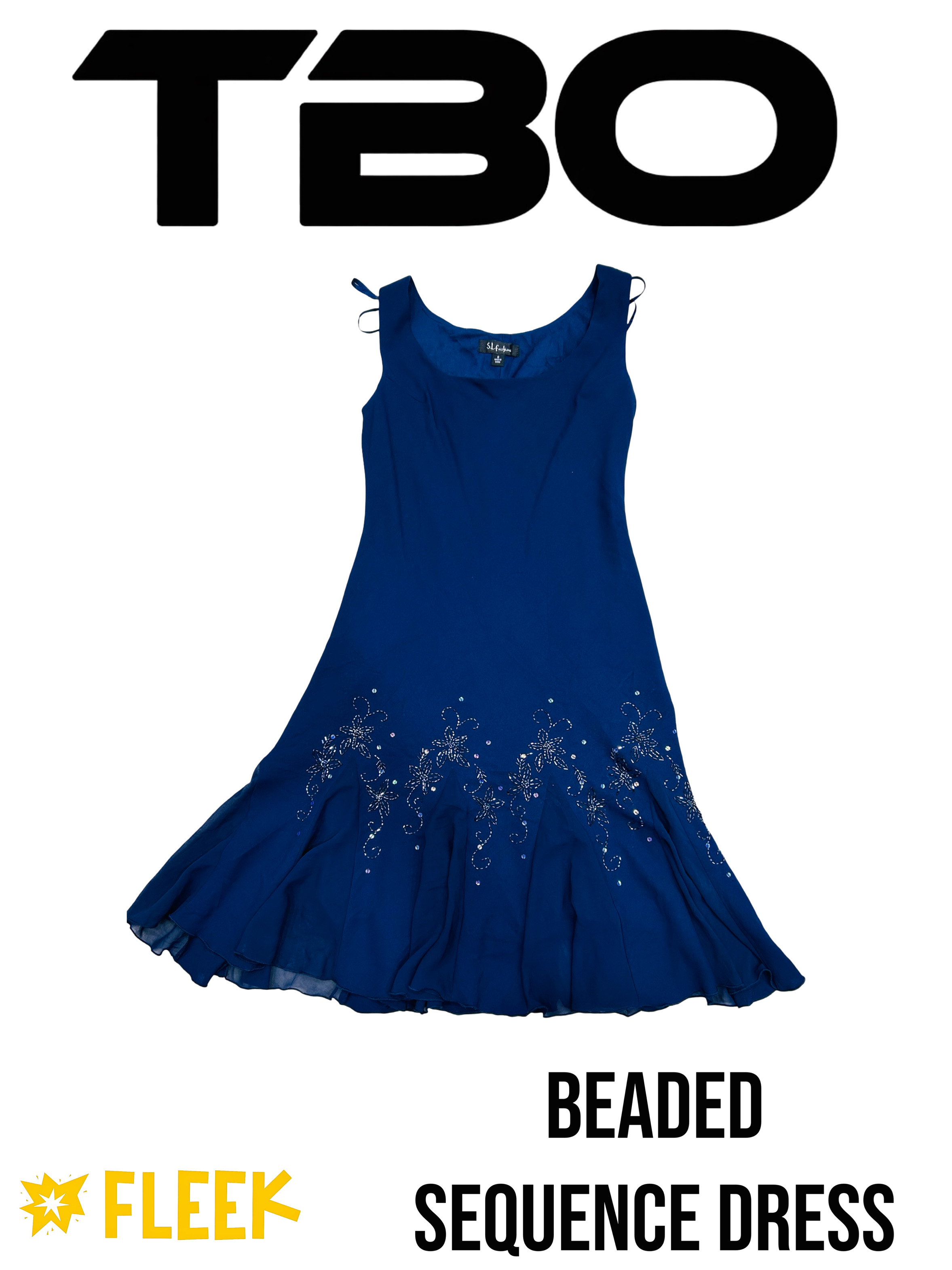 Robe à sequins perles