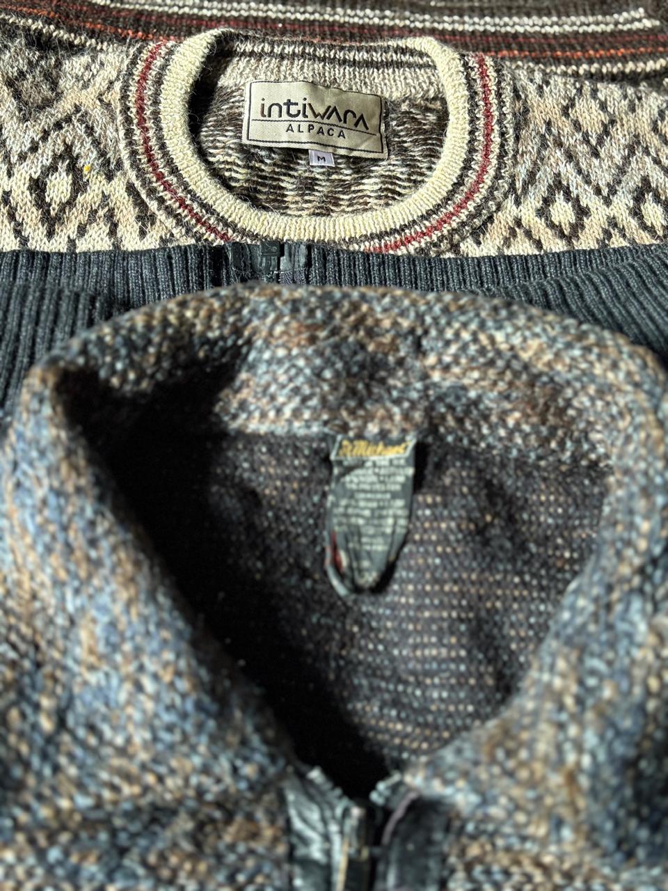 ウールプリントジャンパー