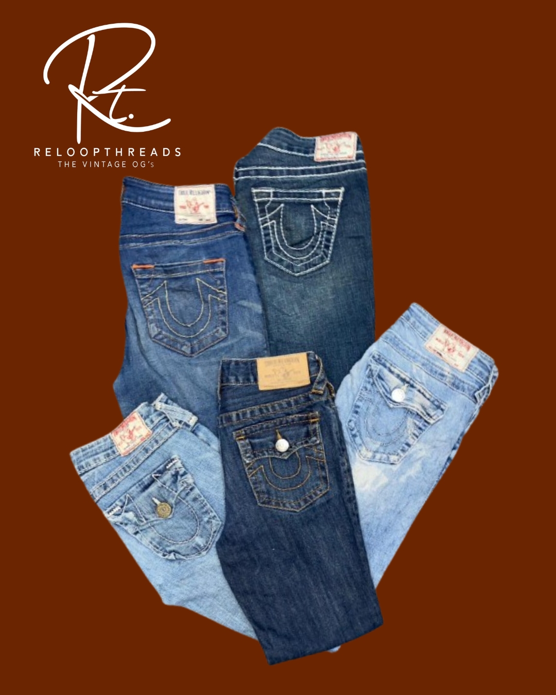 RT 1371 True Religion ミックスジーンズ
