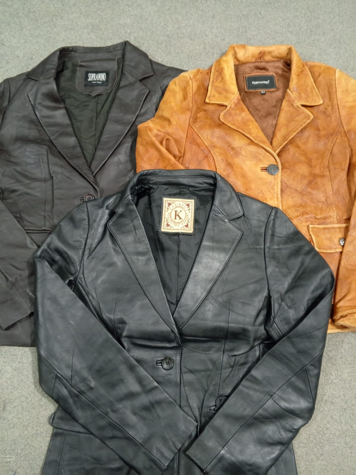 #234 Blazers de Couro Premium Femininos Y2k