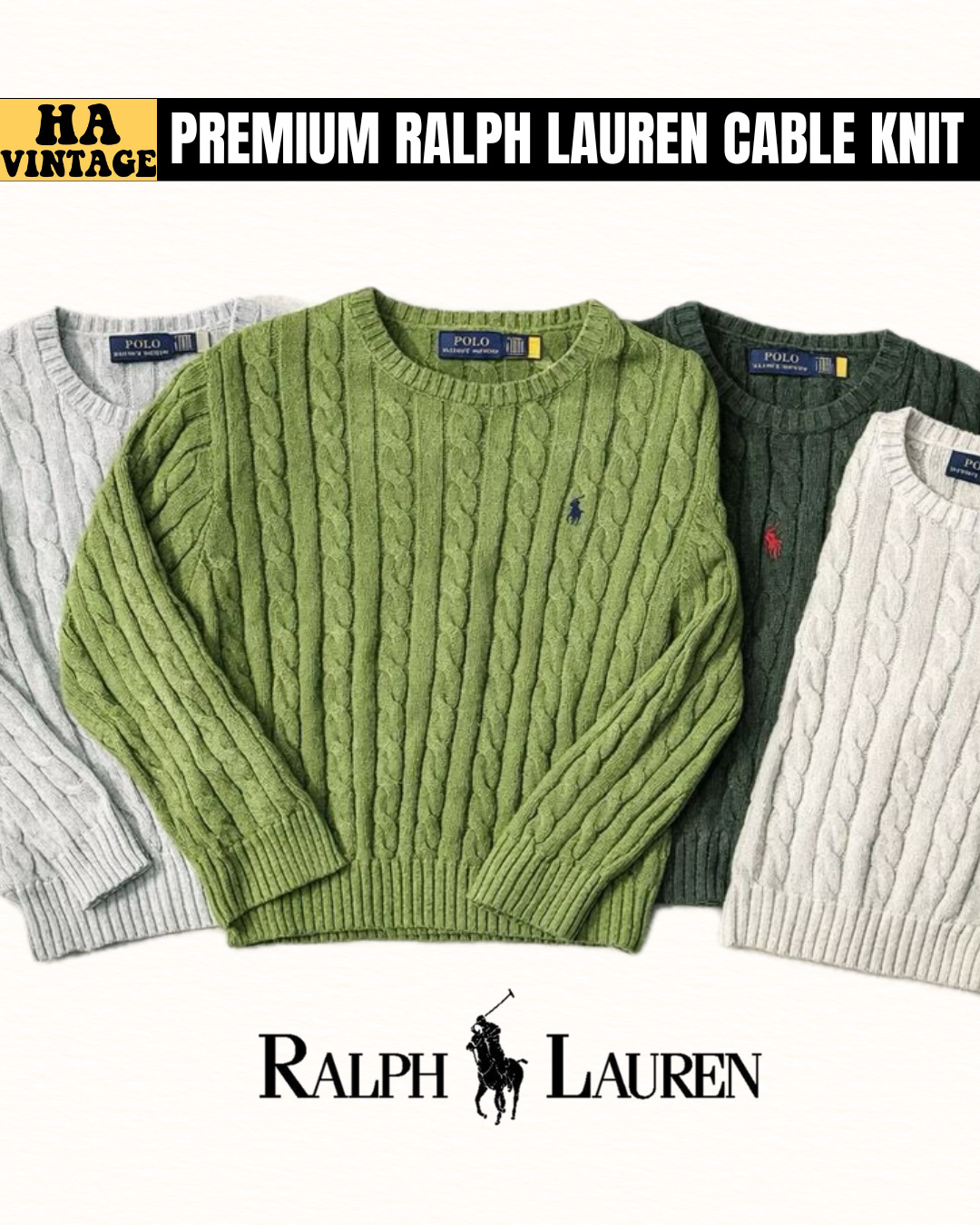 Premium Ralph Lauren Cable Knits