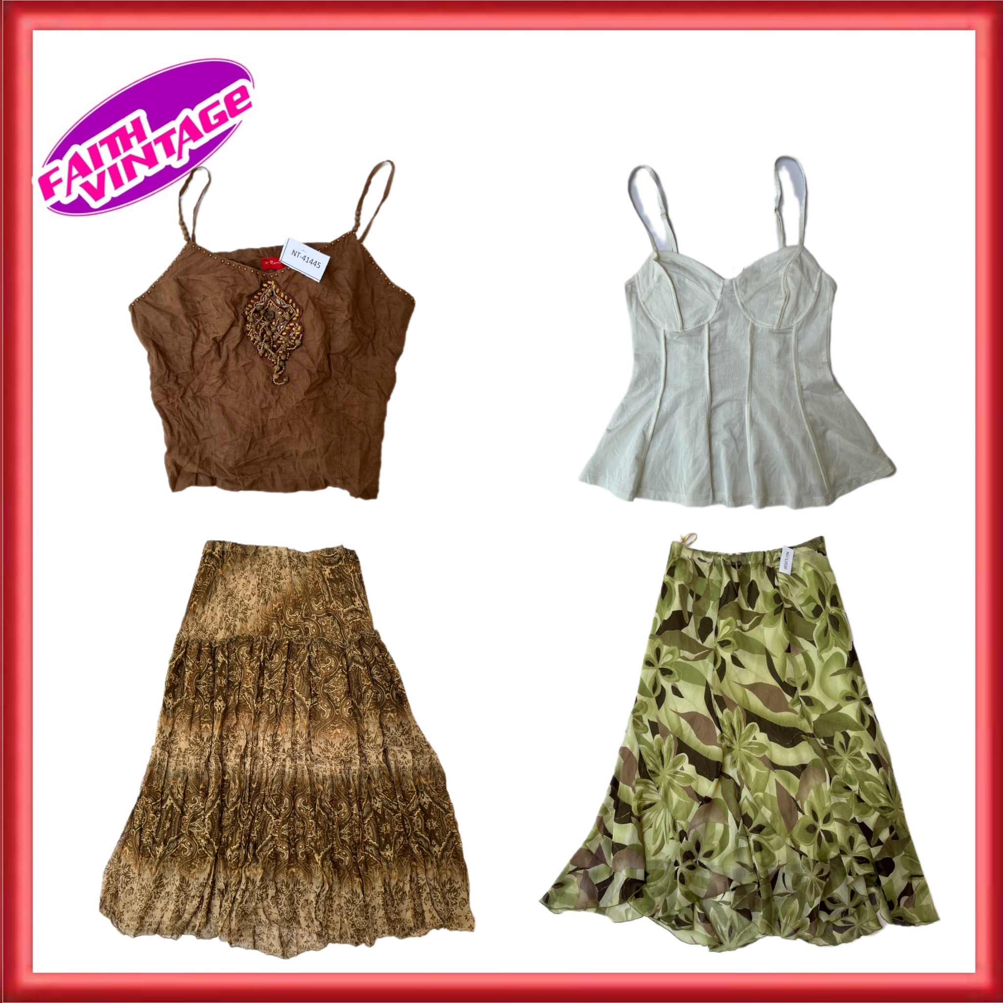 Forever Legit Girls Mix Blouses and Skirt Set (FV-..