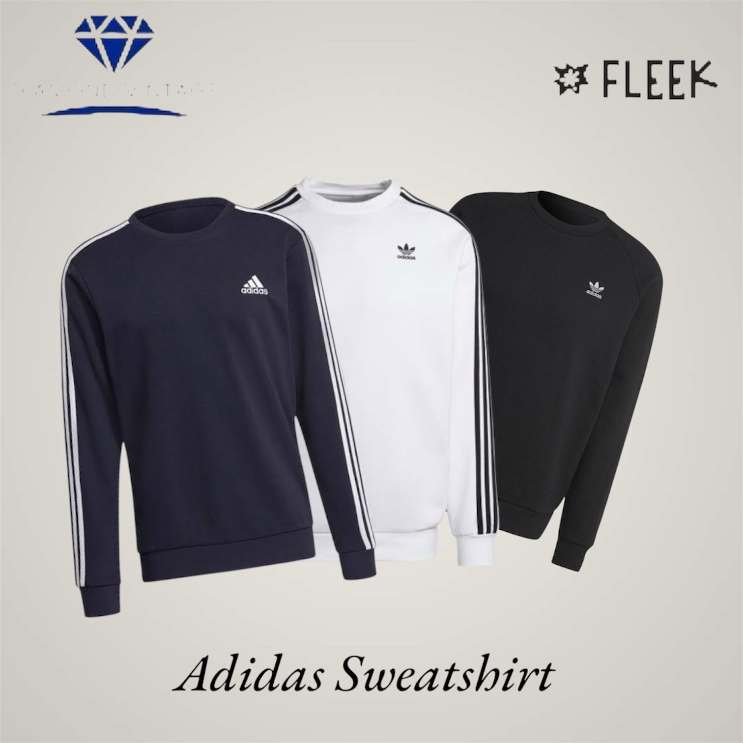 Adidas Crewneck Sweatshirt (DV -01-574)