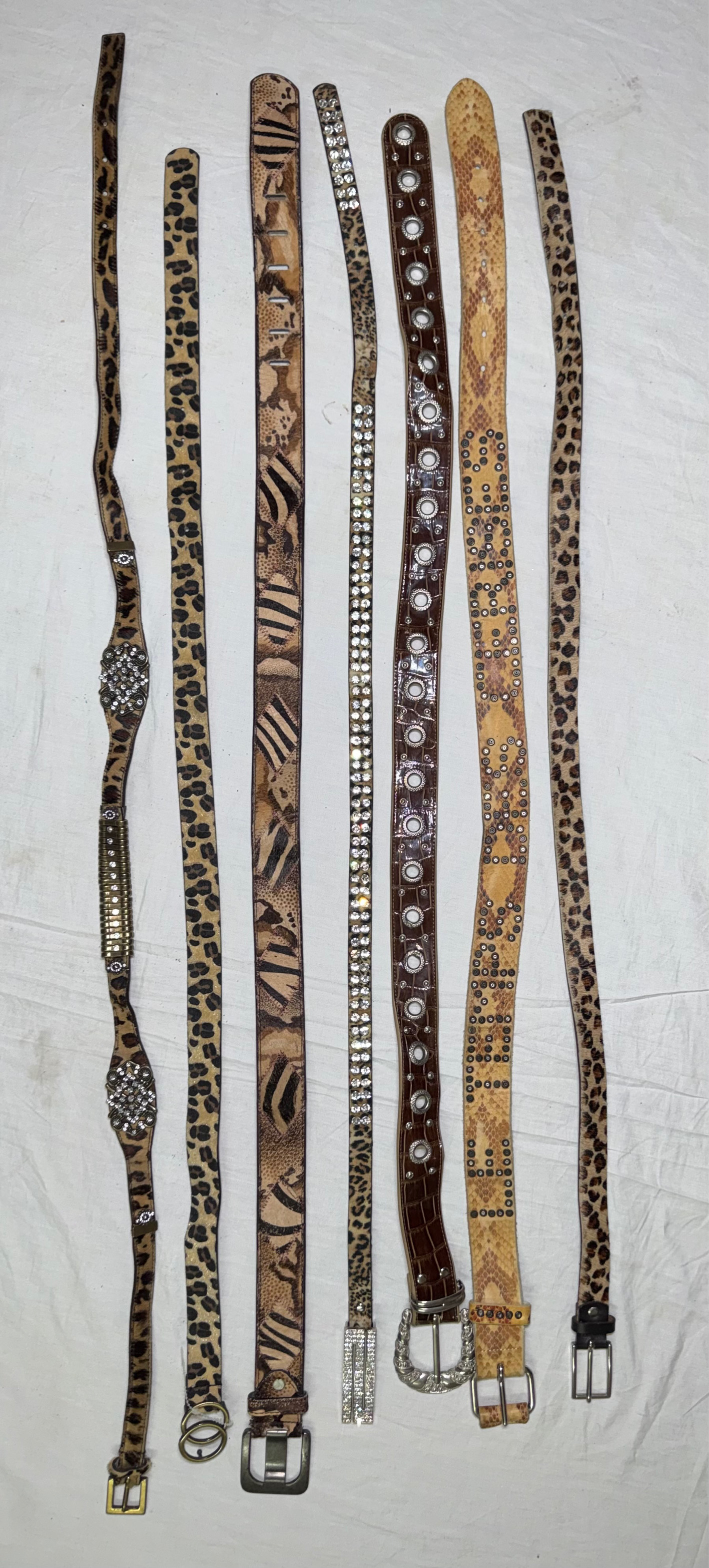 Y2K Studded Belts ft Animal Prints