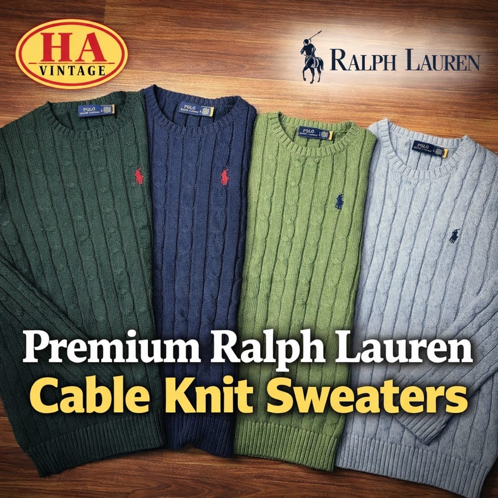 Pulls en maille torsadée Ralph Lauren Premium