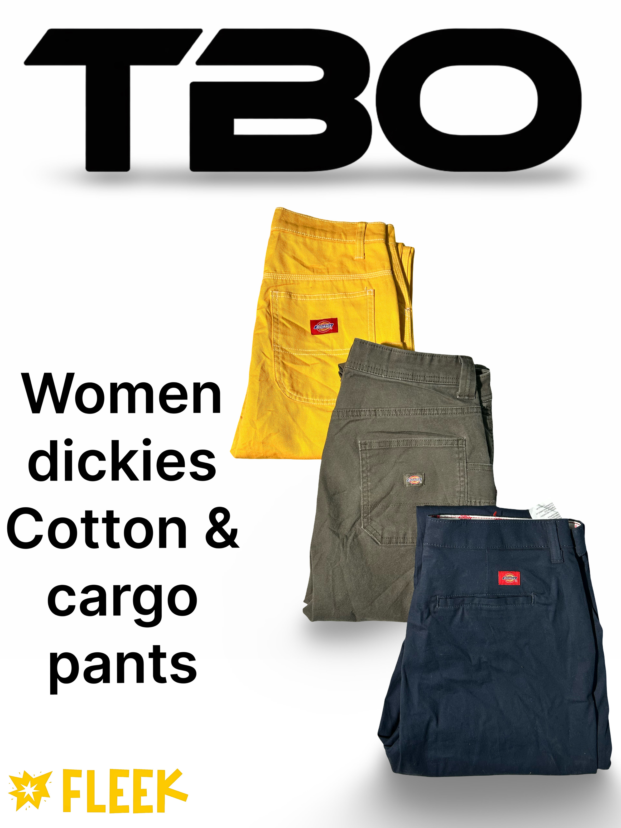 Women Dickies Cotton & Cargo Pant