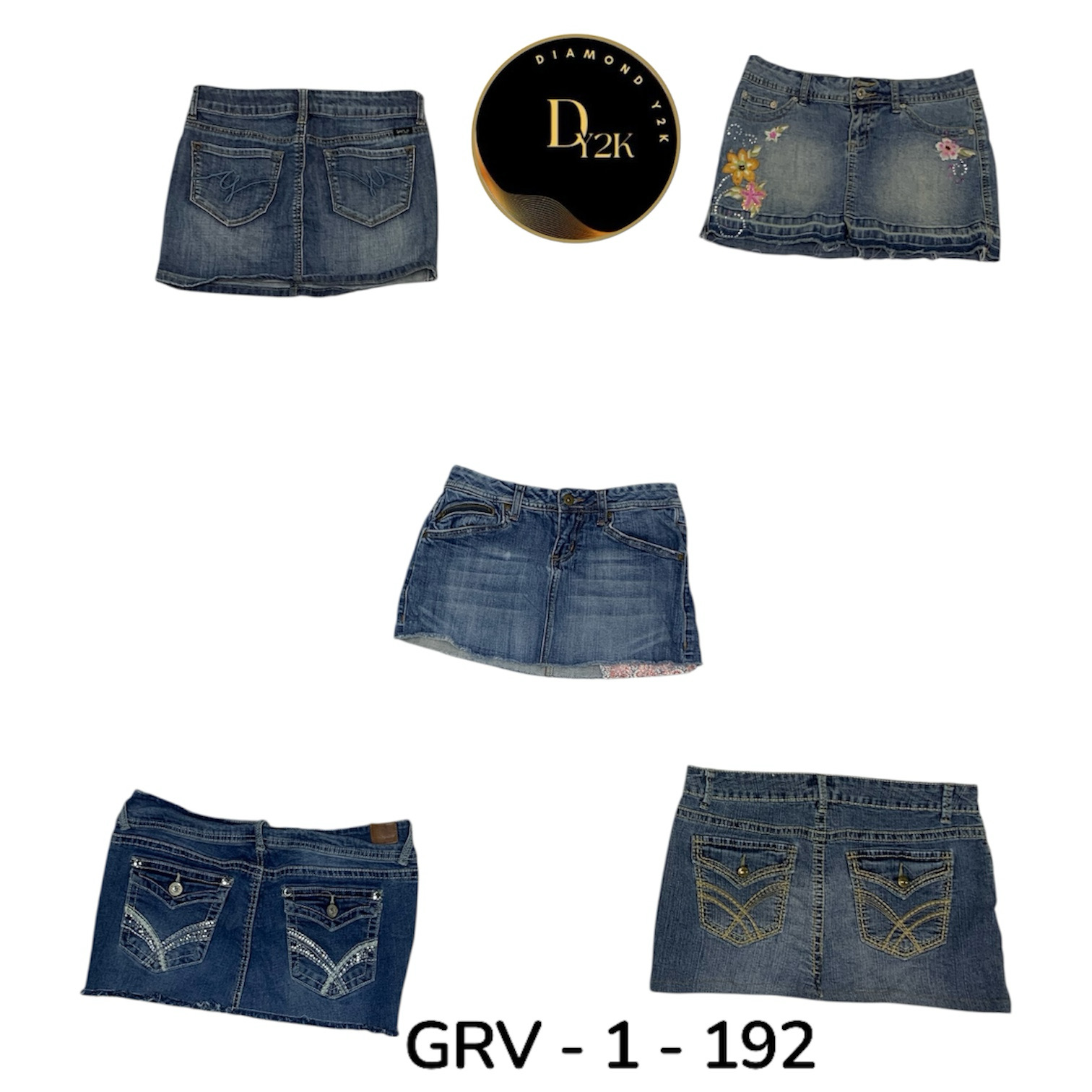Jupe en denim Y2K – Inspirée du vintage (GRV-1-192..