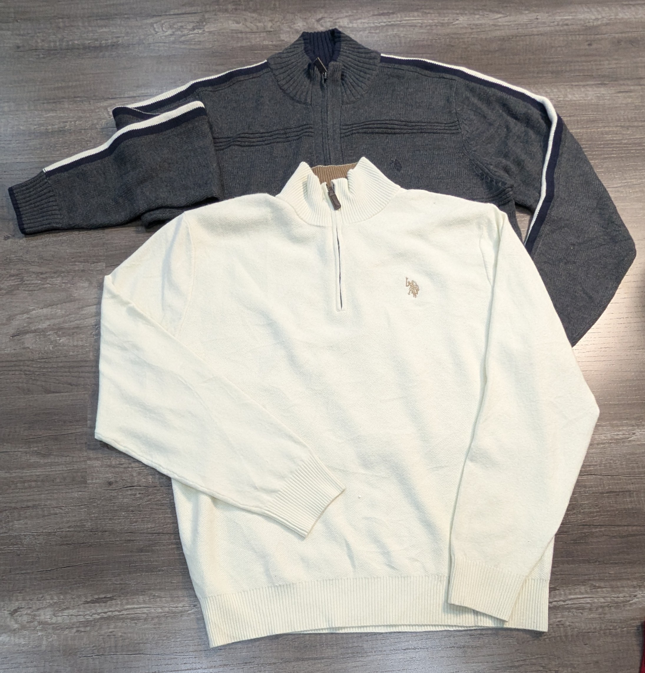 3512 - US Polo ¼ Zip, Full Zip Sweater
