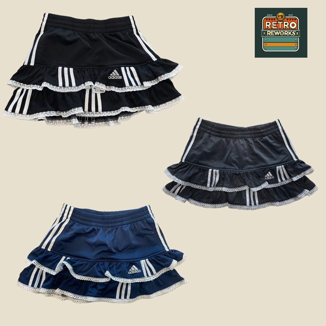Upcycled adidas Frill Skirt