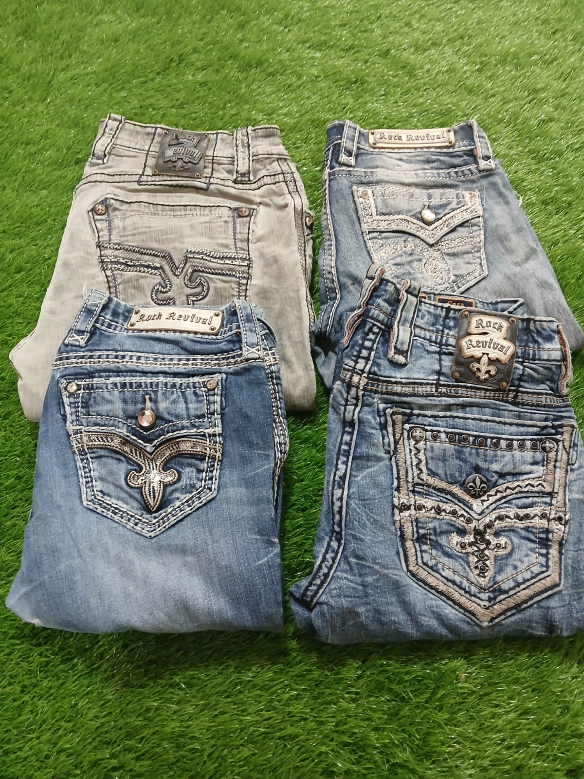 Miss me true religion and rock revival jeans