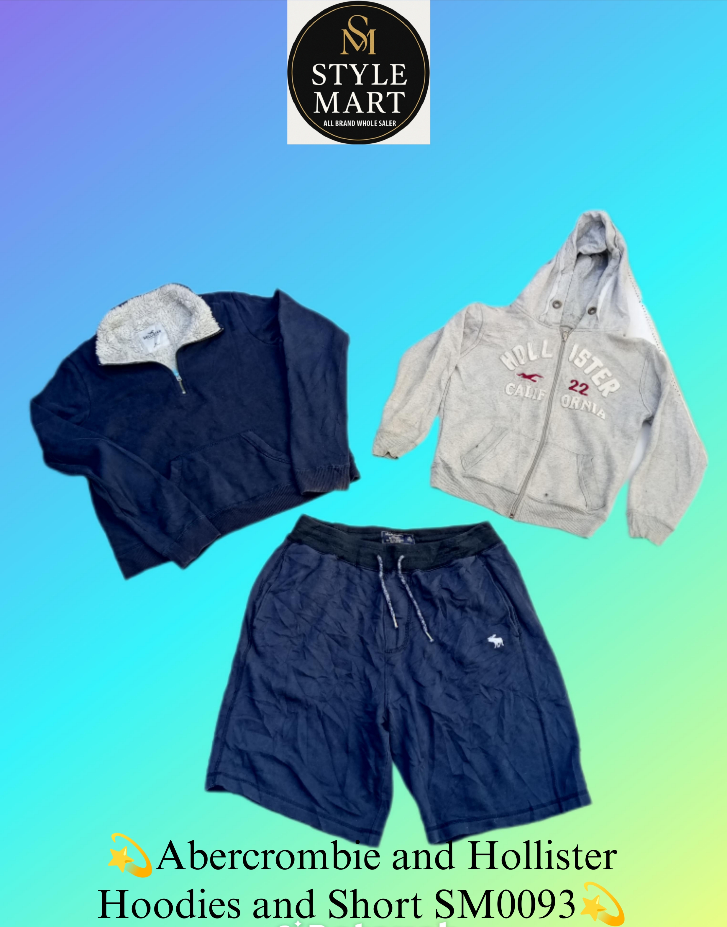 Abercrombie and Hollister Hoodies and short