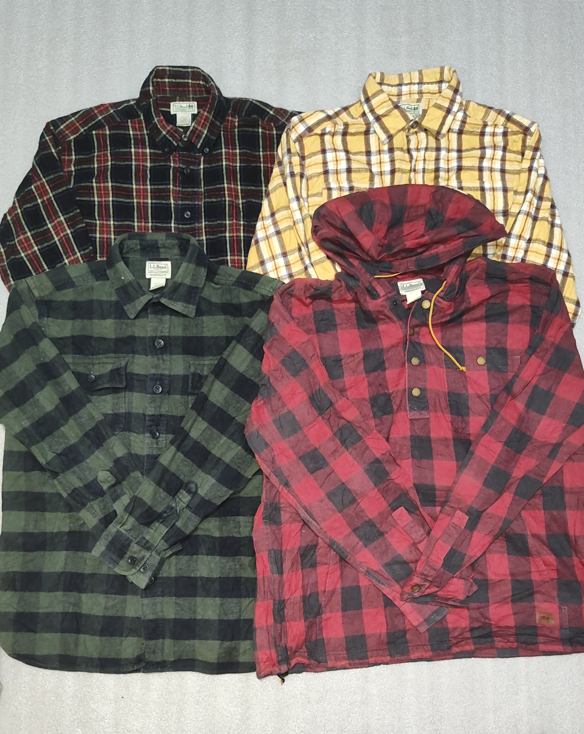 LL.Bean フランネルシャツ。