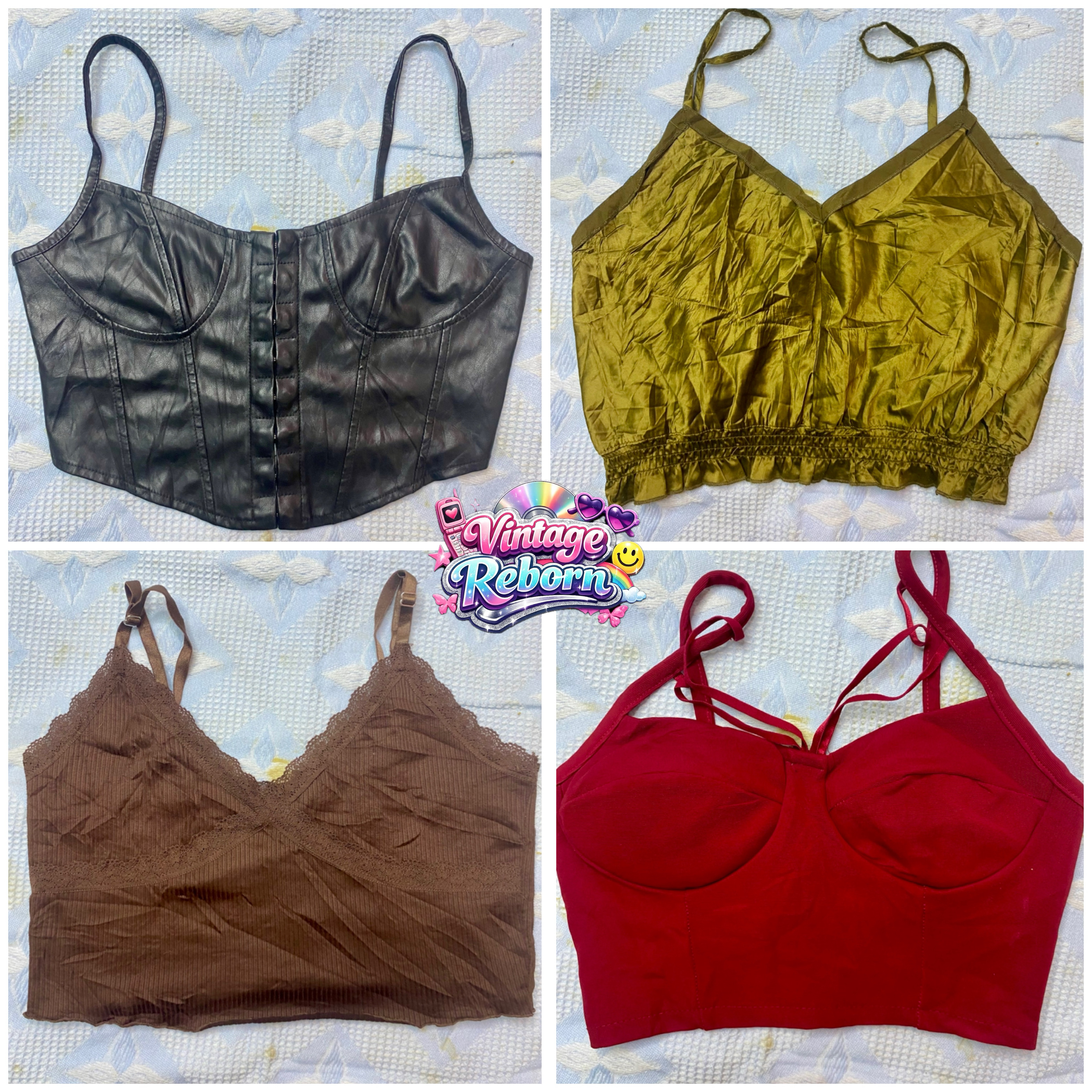 Y2K Vintage Cami & Bustier Tops (VR-217)