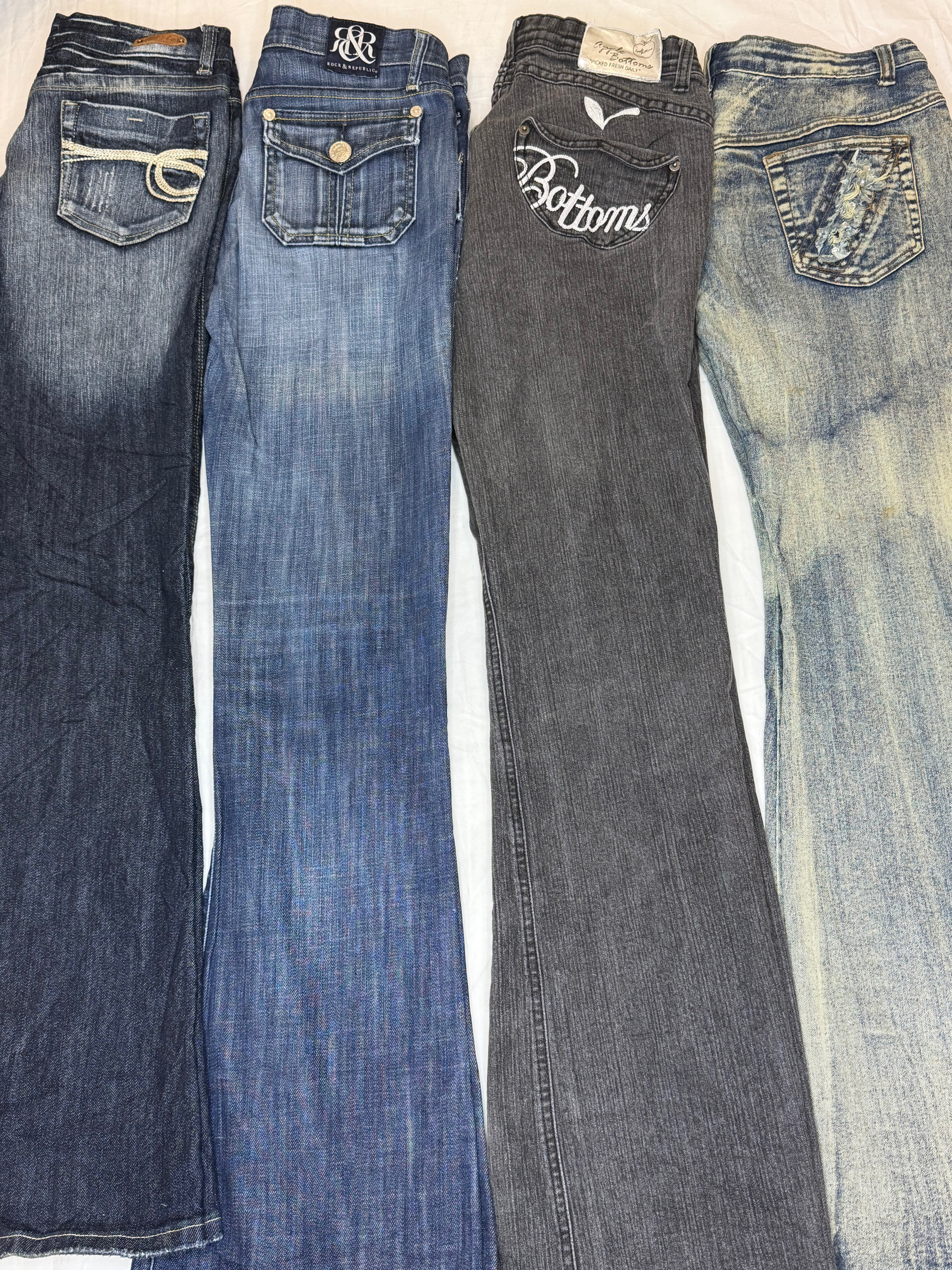 Y2Kフレアジーンズ | V-T331