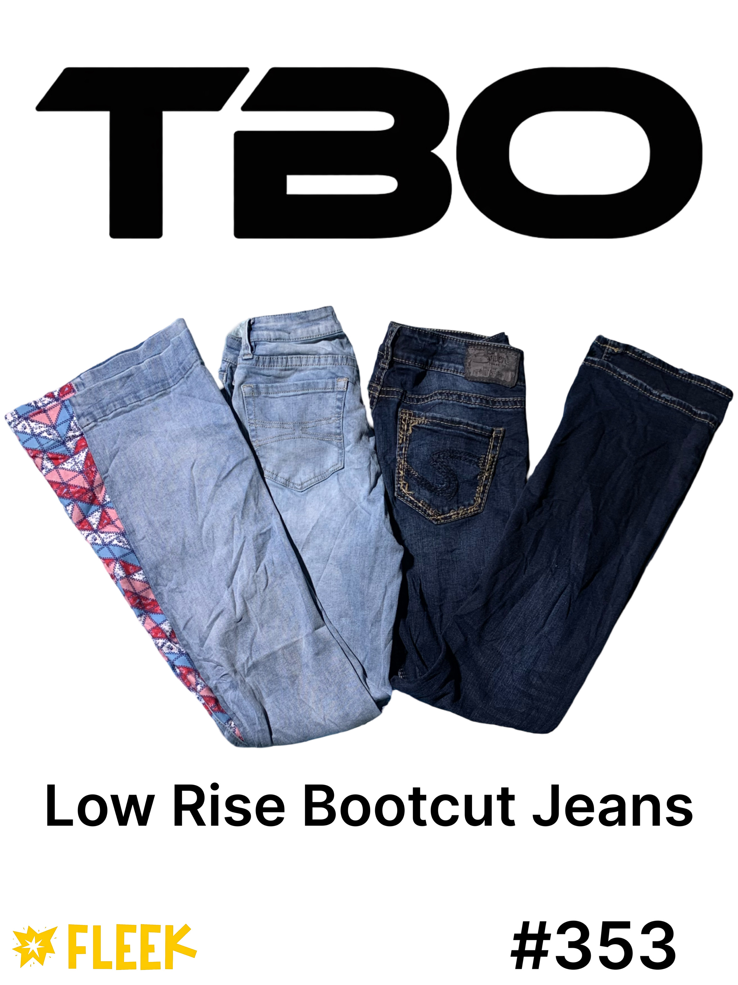 Low Rise Bootcut Jeans     #253
