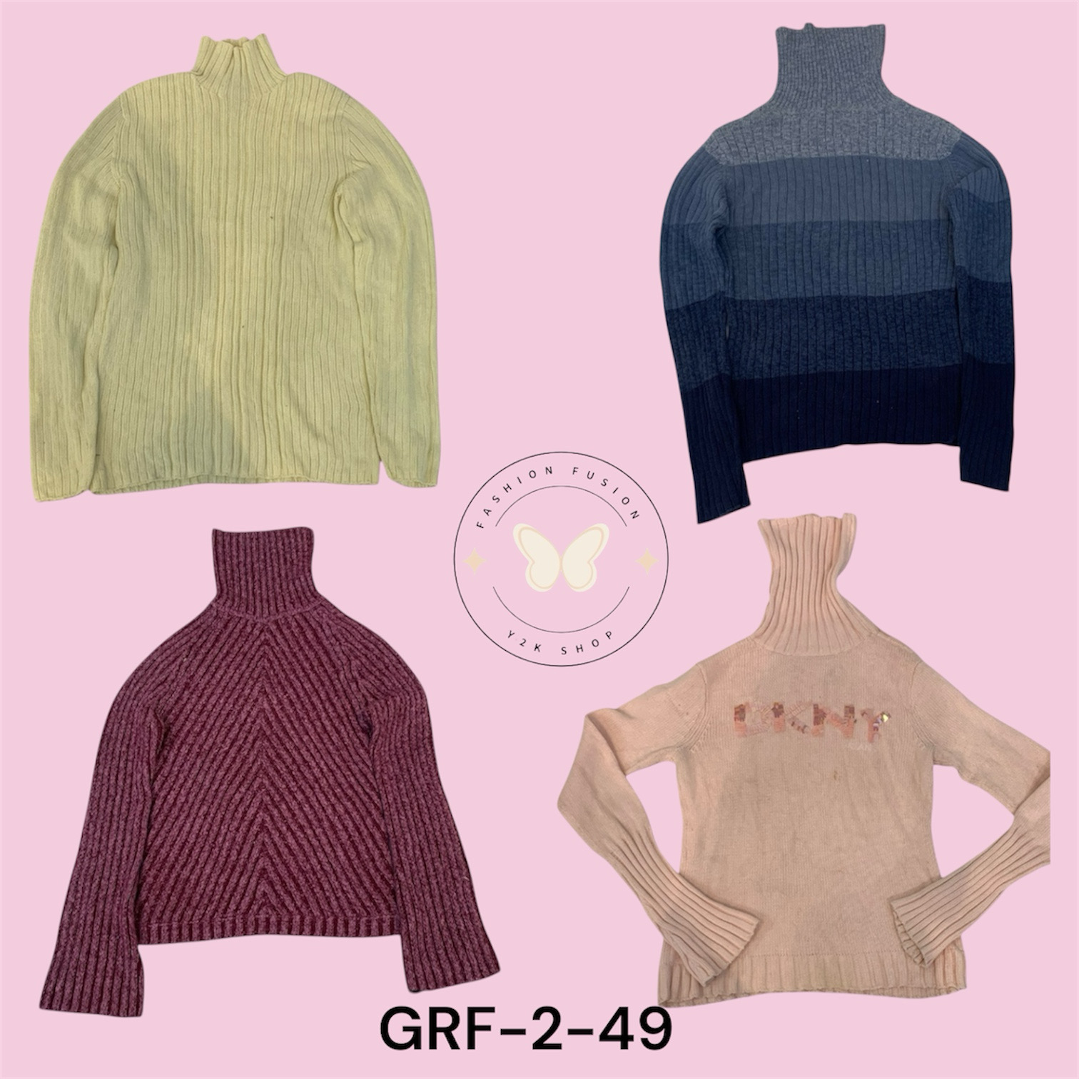 Premium High Neck Knit Sweater (GRF-2-49)