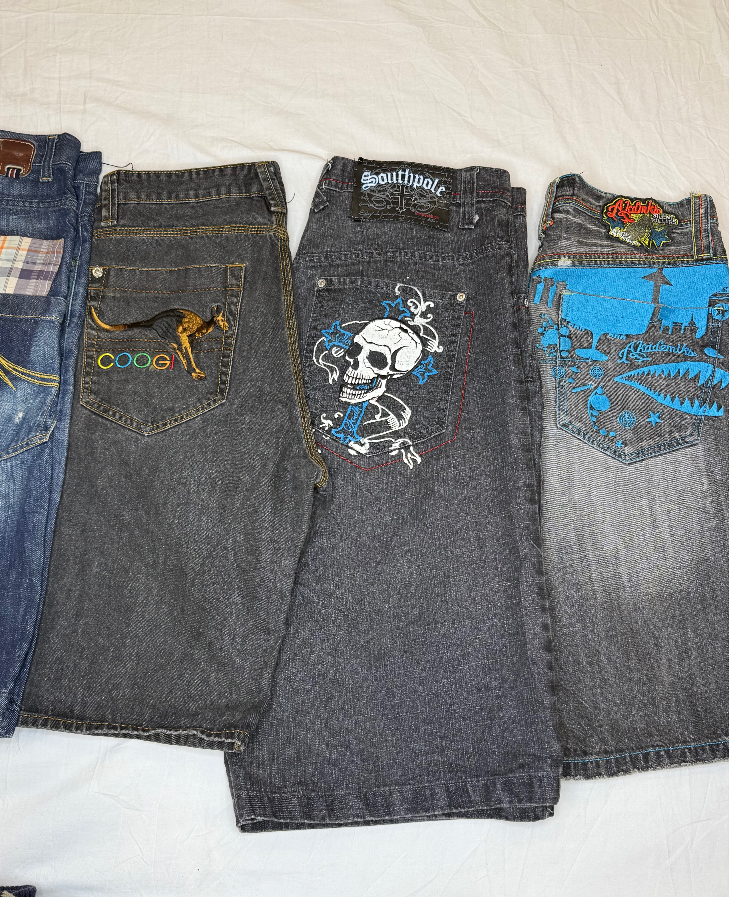 ヒップホップデザイナーゴシックデニムショーツ | V-T267