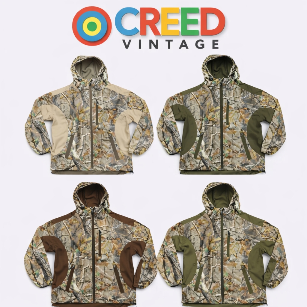 CR1264  Upcycled Camo/RealTree Hooded Jacket