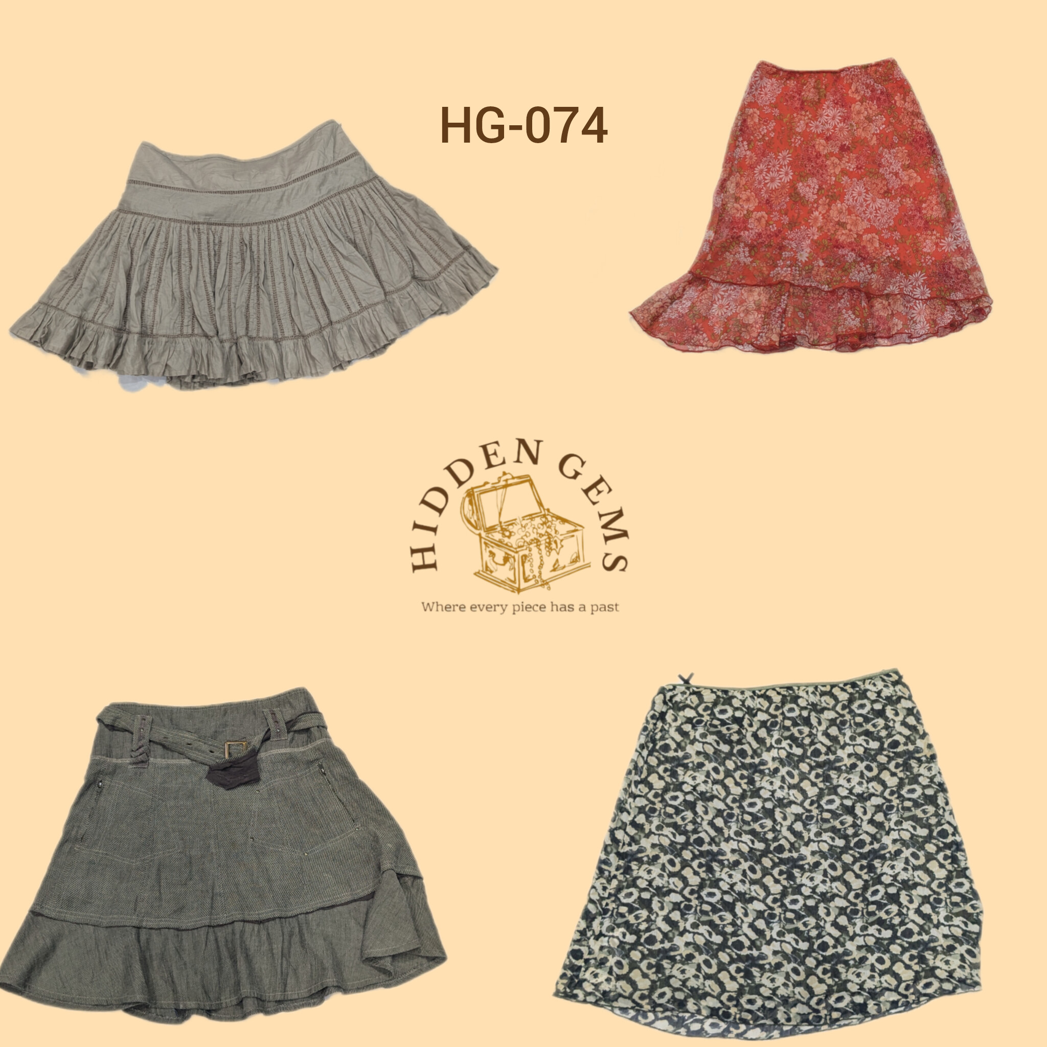 Y2K mixed unique poly skirts (HG-074)