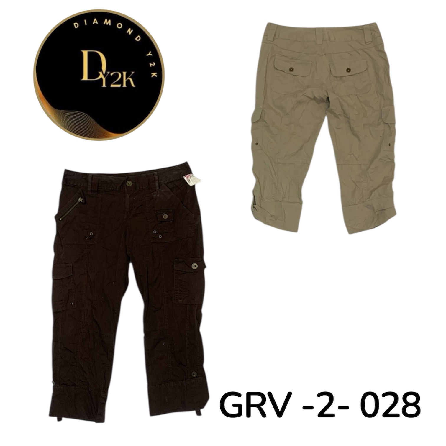 Retro Y2K Cargo Capri | Authentische 2000er Street..