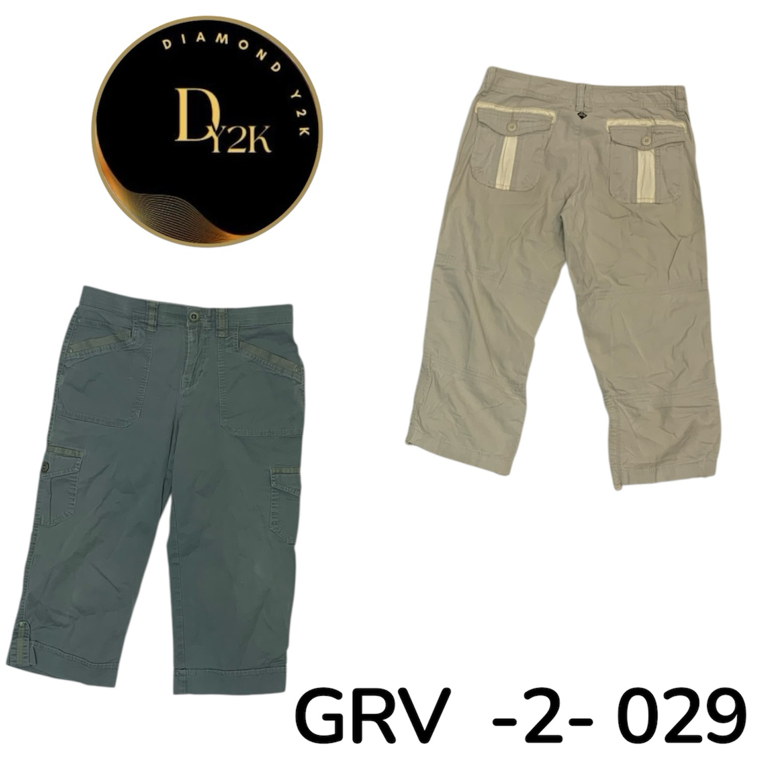 Vintage Y2K Cargo Capri Hosen | Klassischer Utilit..