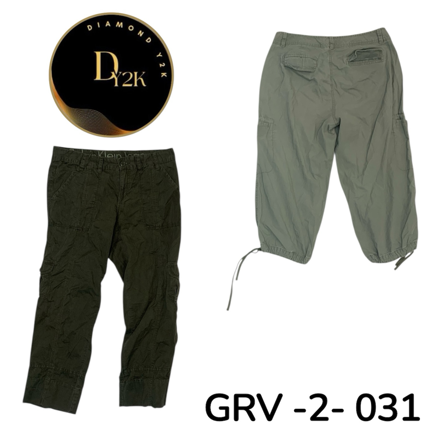 Retro Y2K Cargo Capri | Authentische 2000er Street..