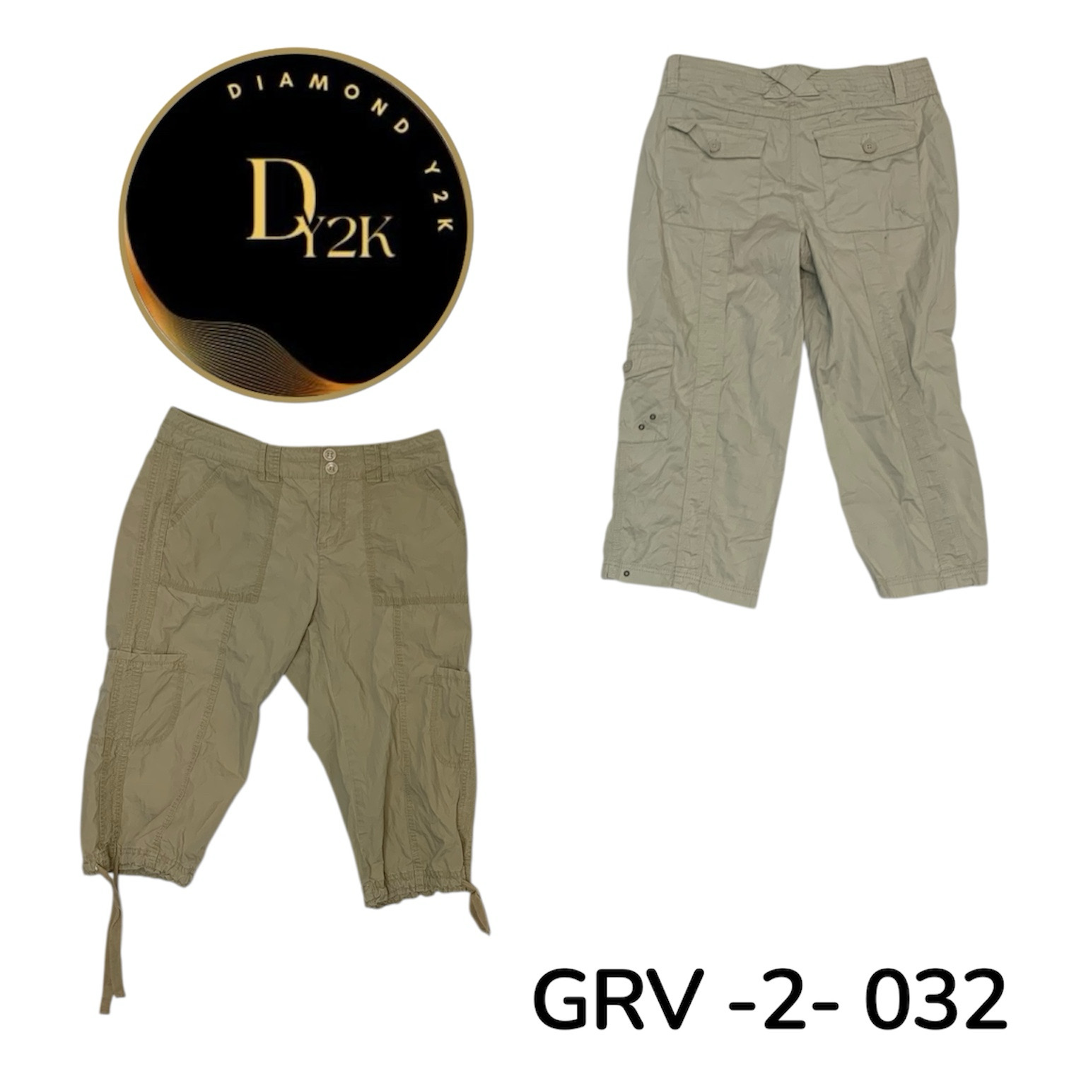 Y2K Streetwear Cargo Capri | Ikonische Mode der 20..