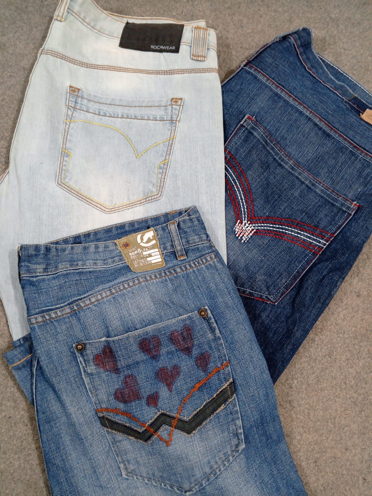 #237 Calças Baggy Hip-hop para Homens