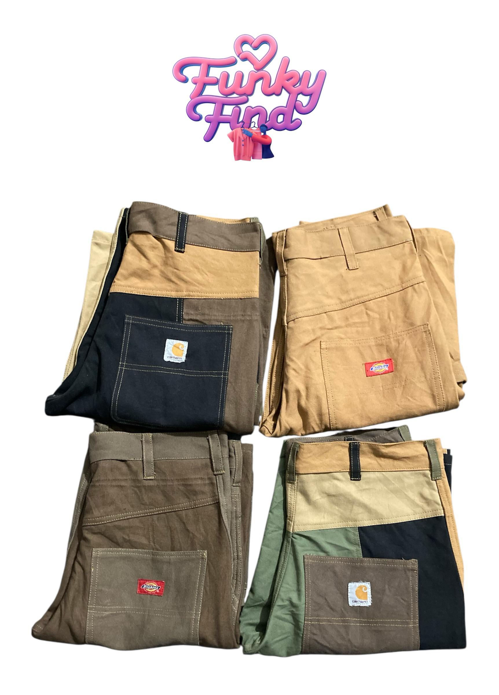 Carhartt & Dickies Carpenter Upcycle shorts