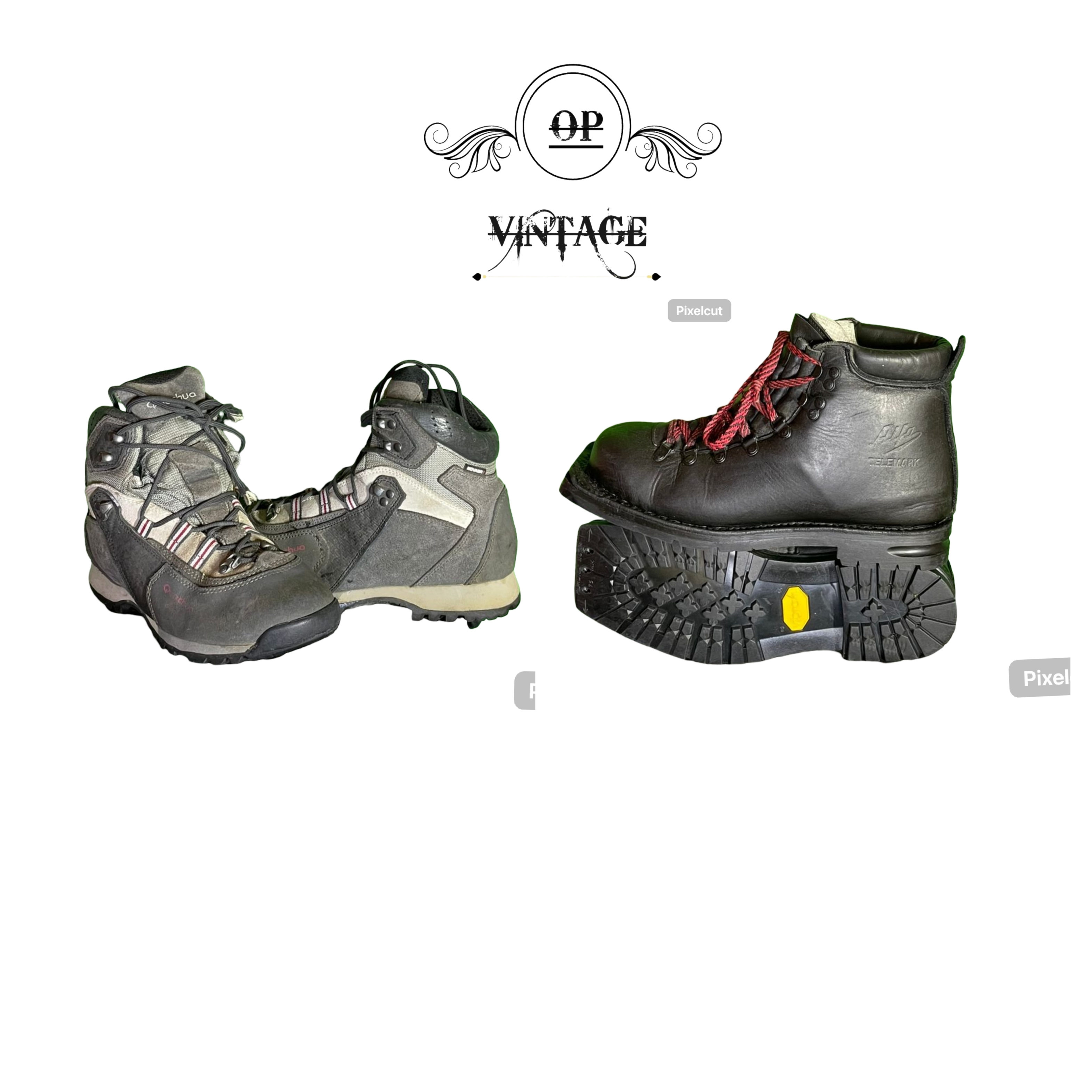 Op vintage 156 Branded biker boots