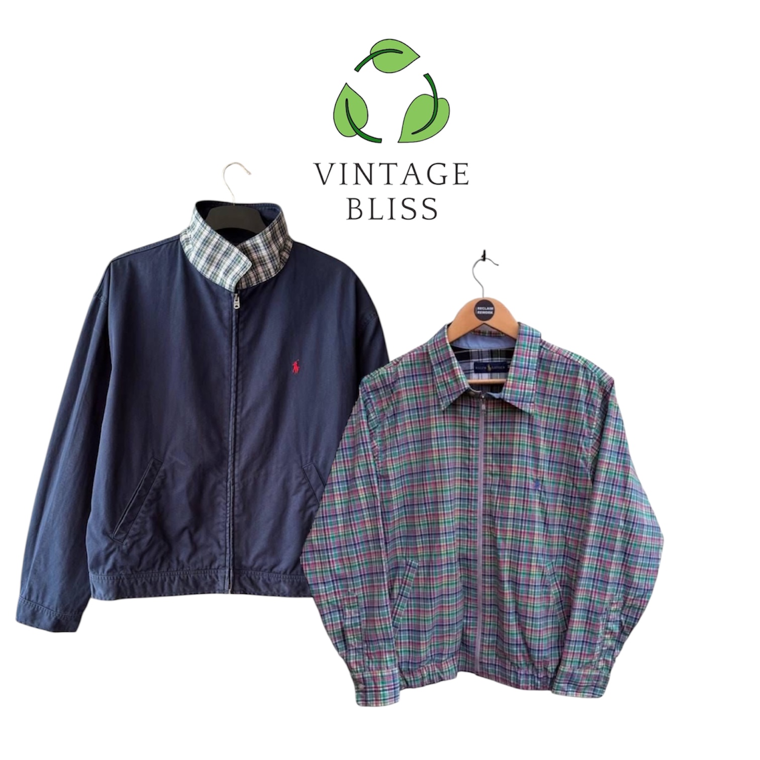 Upcycled Polo Ralph Lauren Harrington jacket