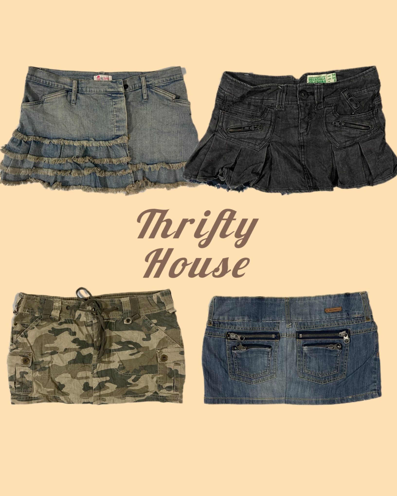 Mini Saias Soft Grunge Y2k(TH/194)