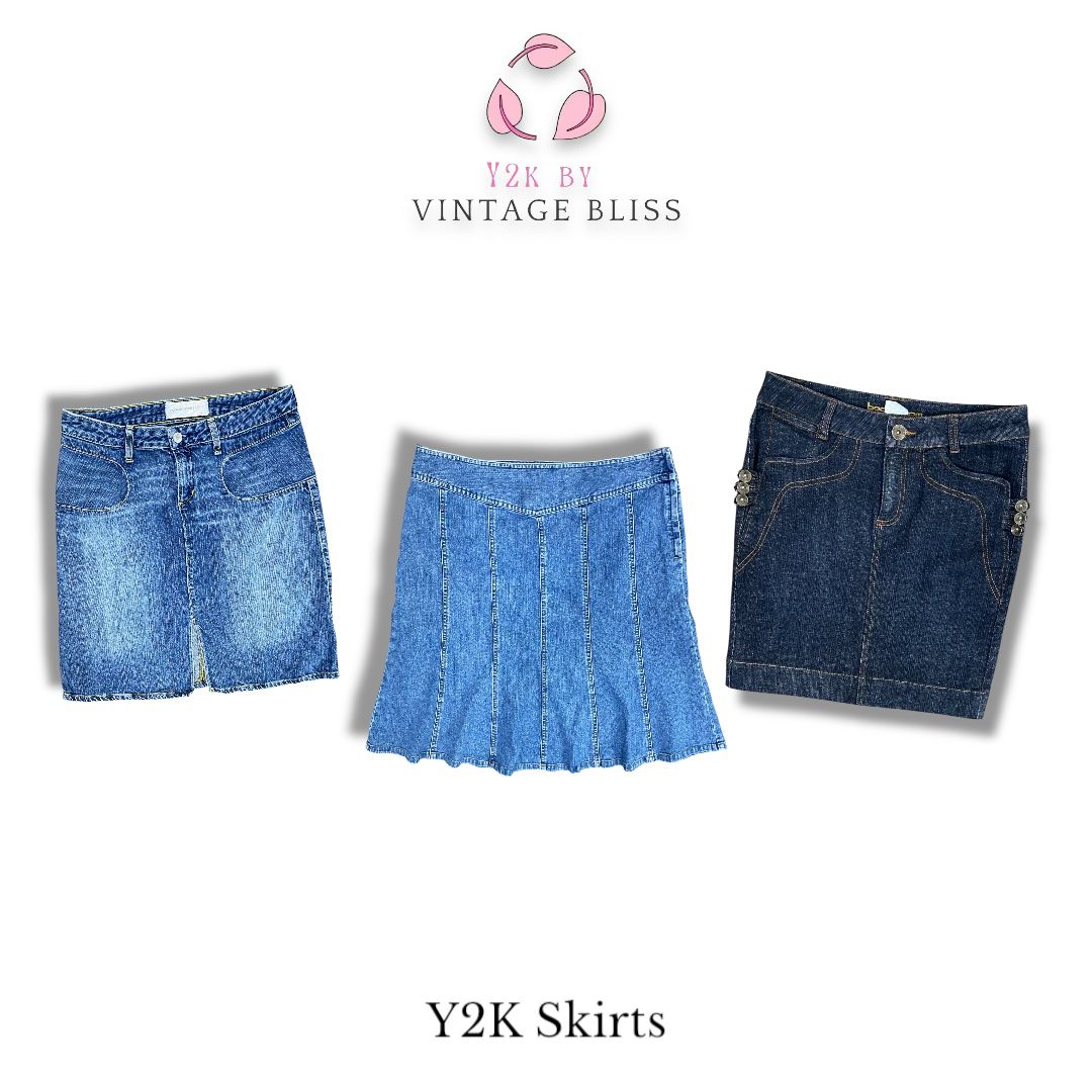 Y2K Denim Midi skirts