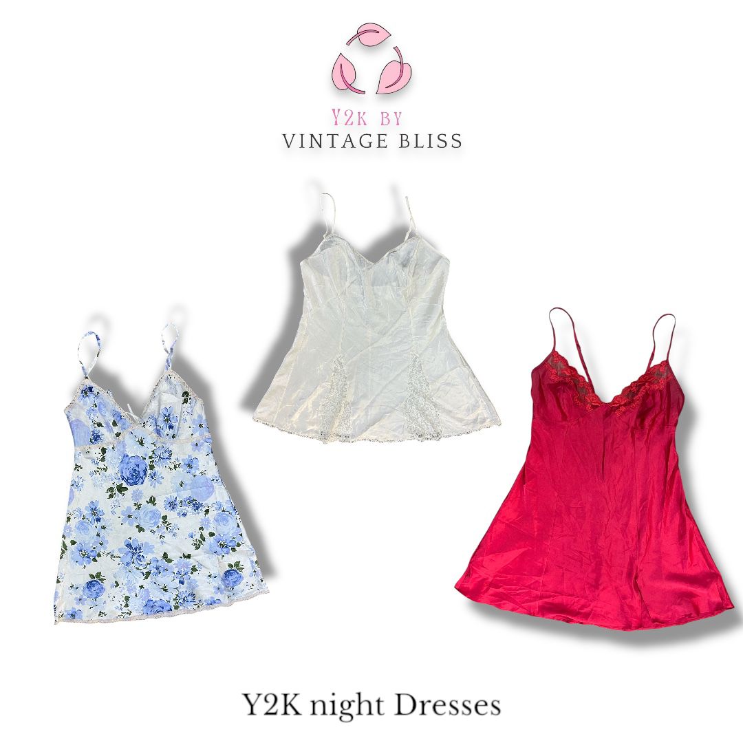 Y2K Silk Slip Dresses