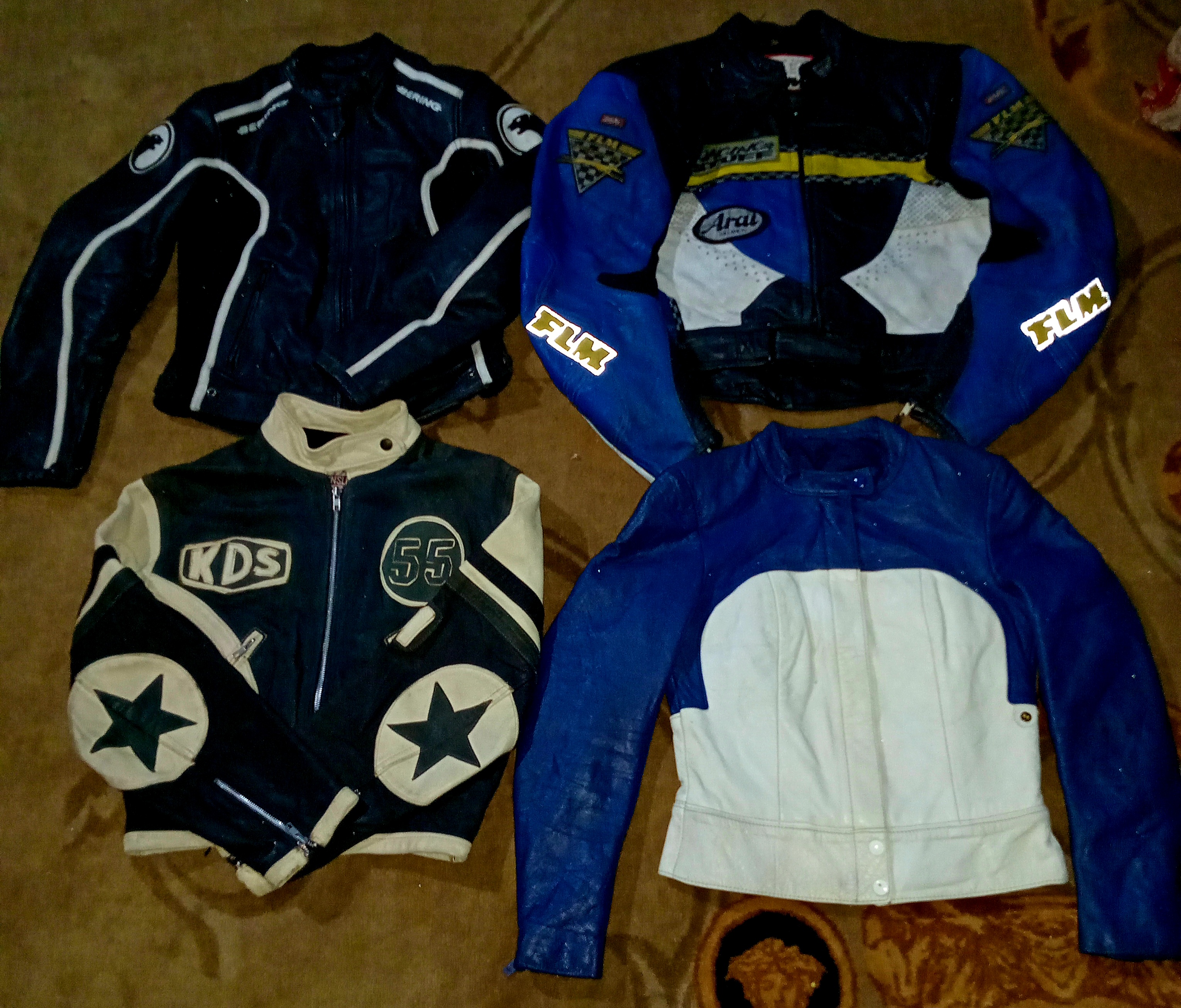 Leather motorbike jackets