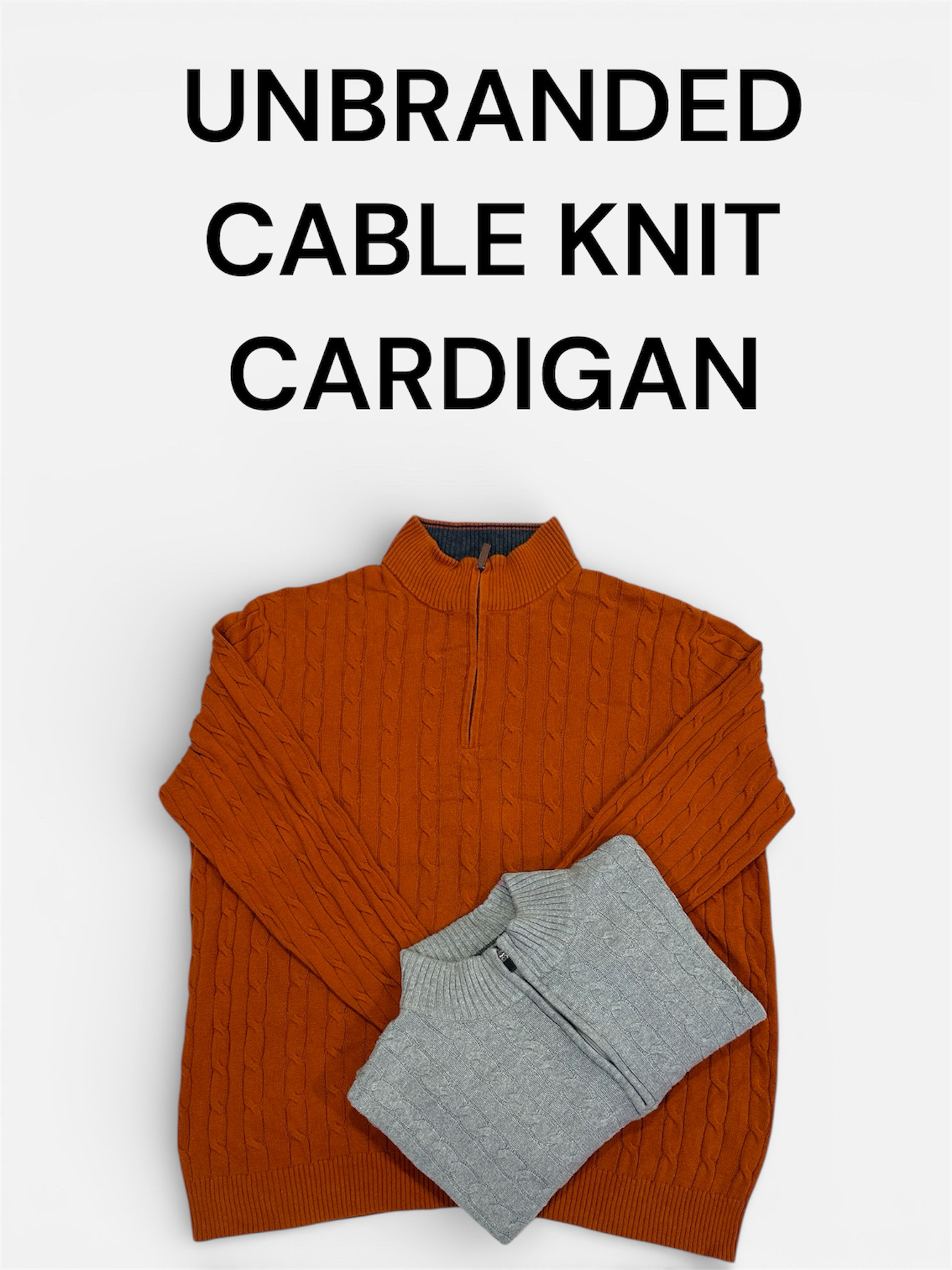 CARDIGAN EN MAILLE CABLE NON MARQUÉ